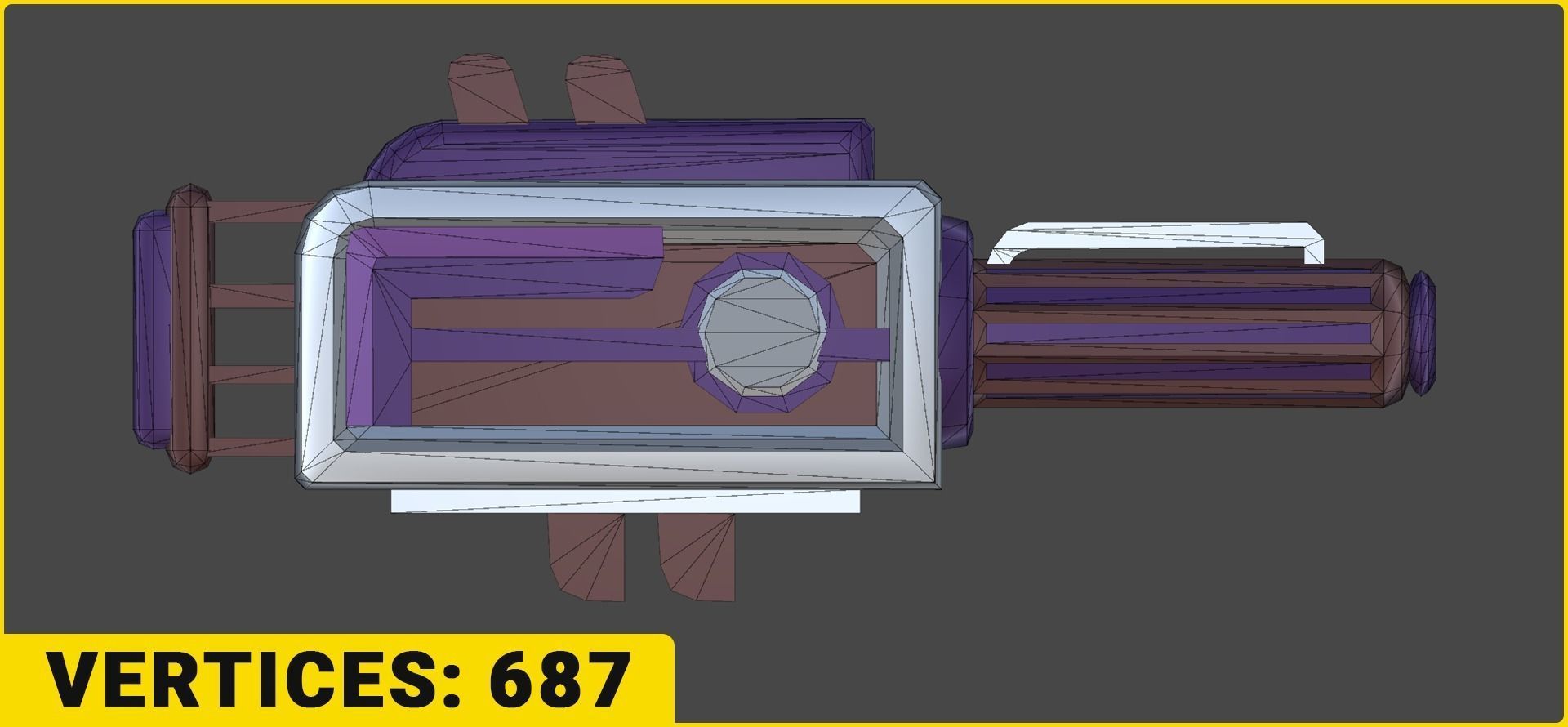 Toon SciFi Guns Bundle - 47 Low Poly Guns Low-poly 3D model_8