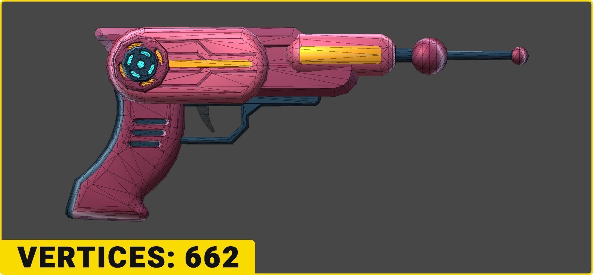 Toon SciFi Guns Bundle - 47 Low Poly Guns Low-poly 3D model_35