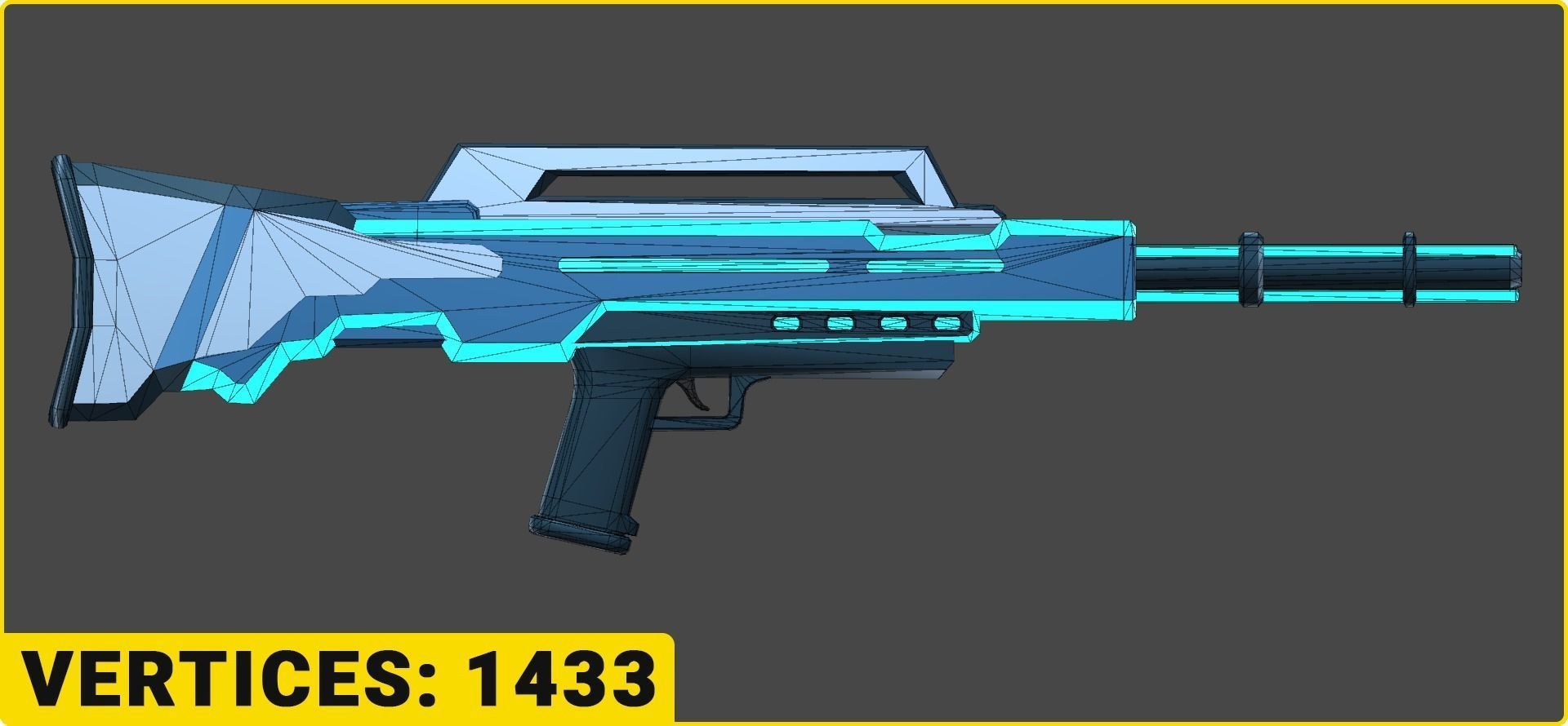 Toon SciFi Guns Bundle - 47 Low Poly Guns Low-poly 3D model_47