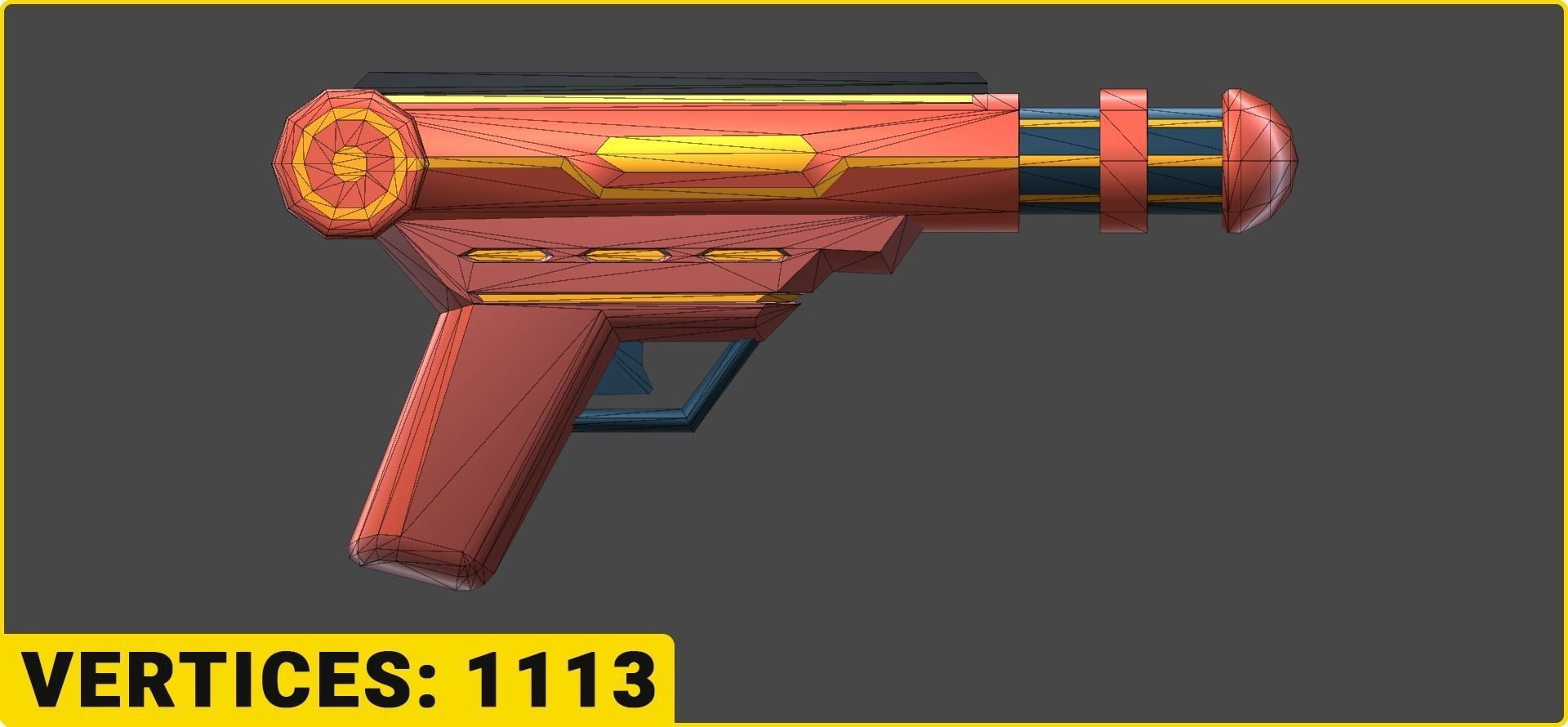 Toon SciFi Guns Bundle - 47 Low Poly Guns Low-poly 3D model_41