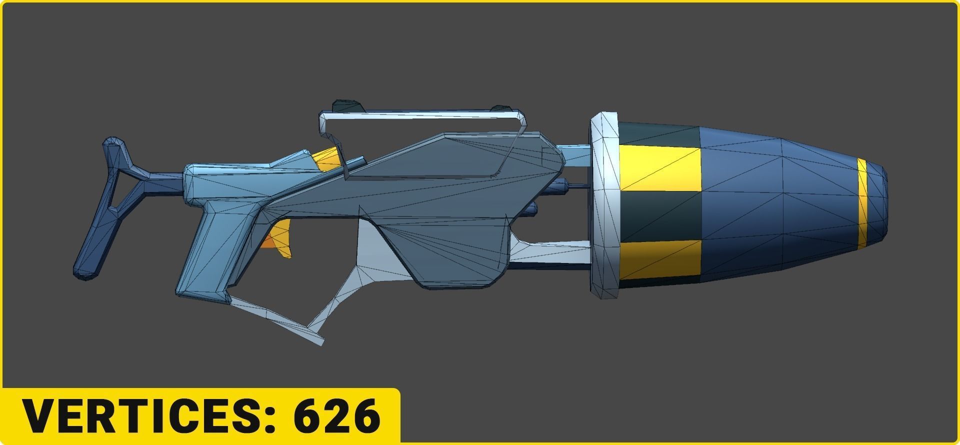 Toon SciFi Guns Bundle - 47 Low Poly Guns Low-poly 3D model_13