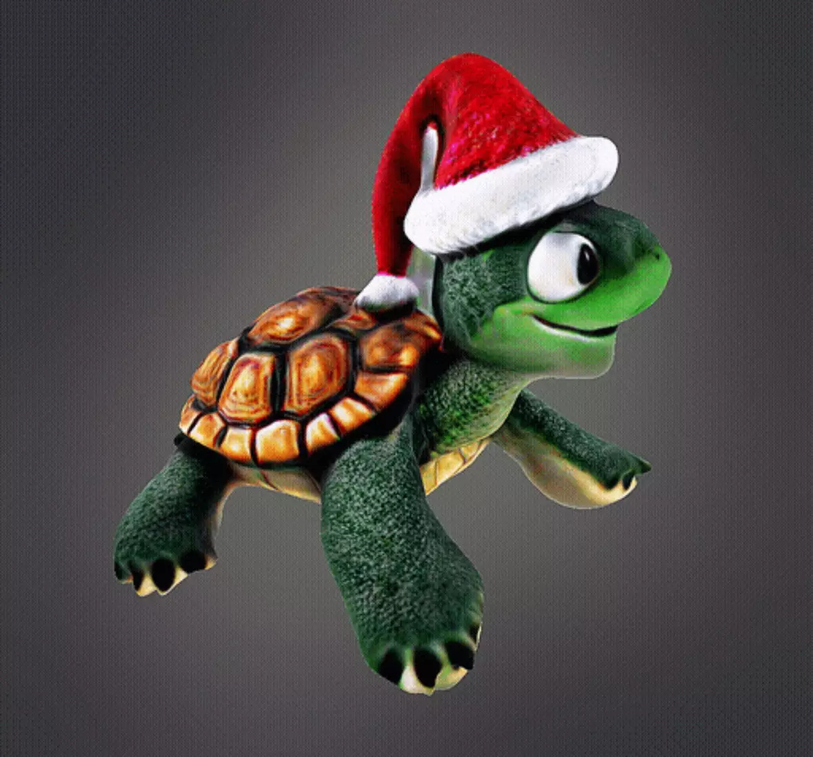 Santa Turtle 3D print model_0