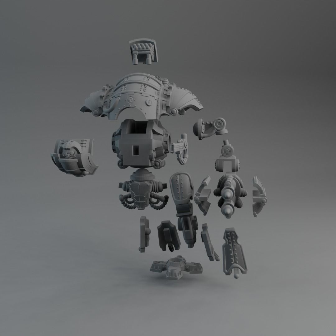 Knight mini 3 3D print model_3