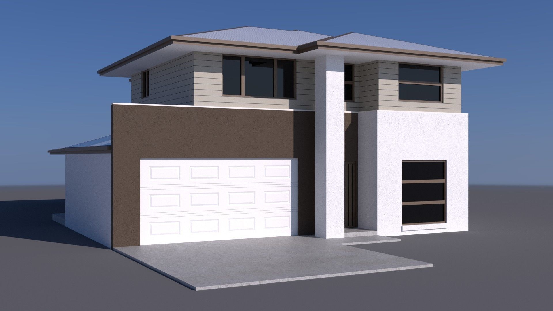 Australian Houses Modular Pack A Low-poly 3D model_8