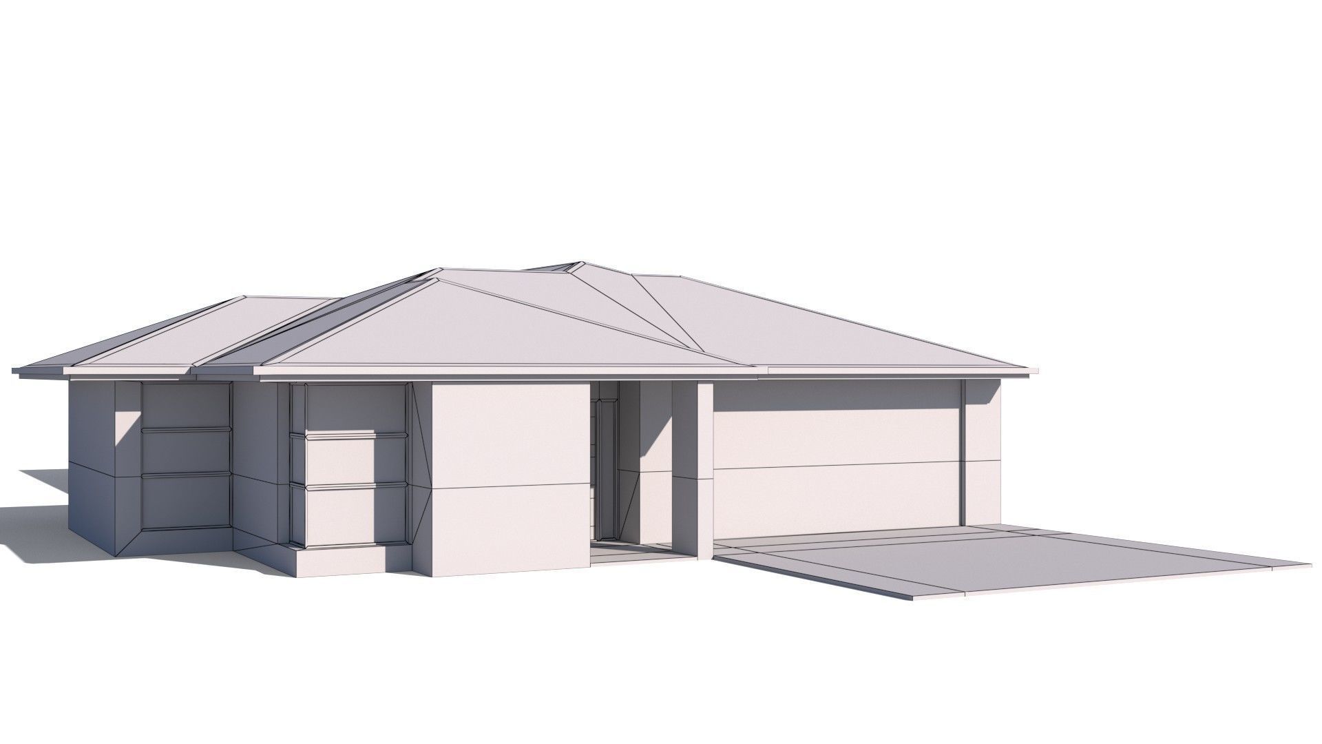 Australian Houses Modular Pack A Low-poly 3D model_25