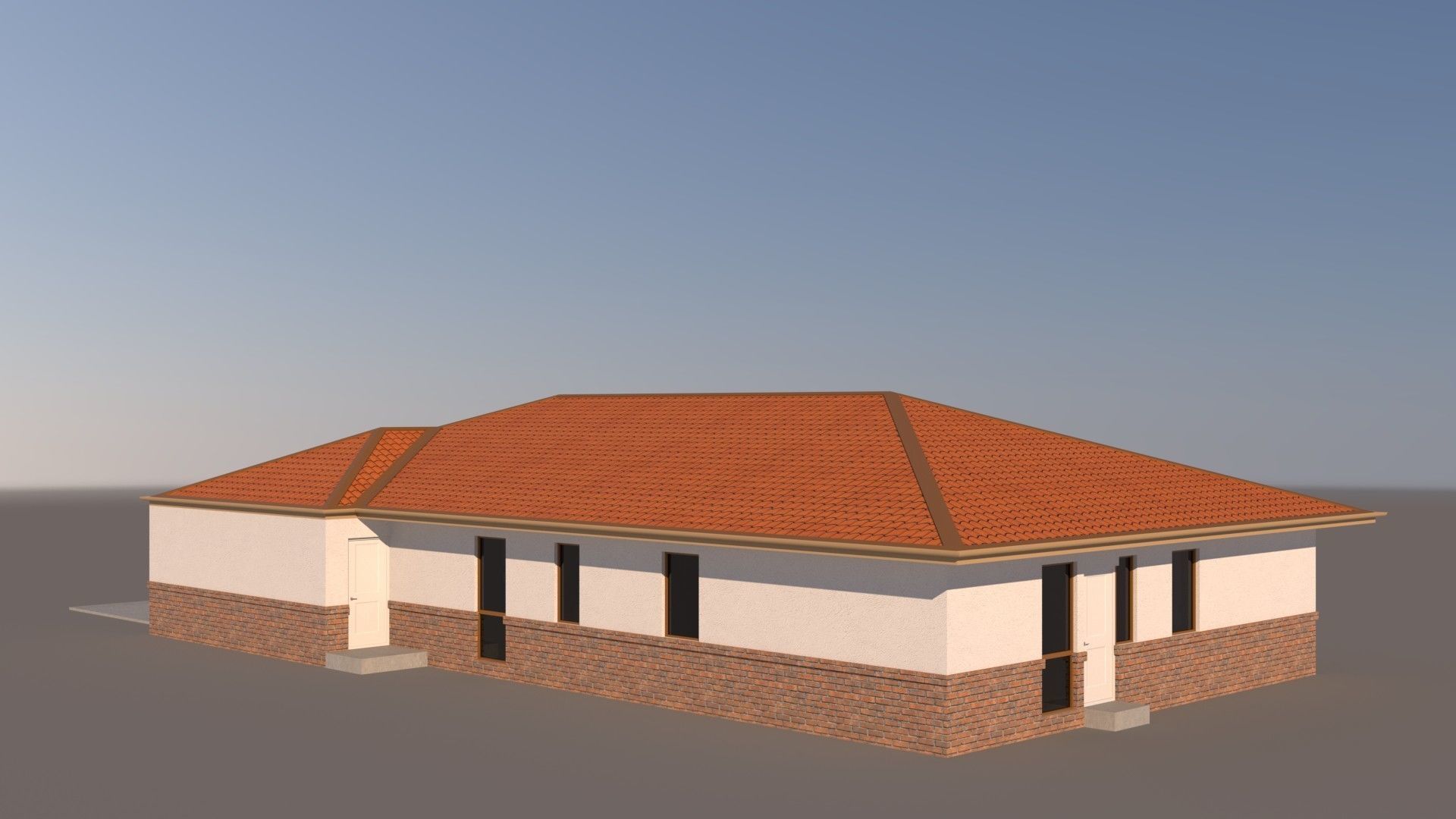 Australian Houses Modular Pack A Low-poly 3D model_19