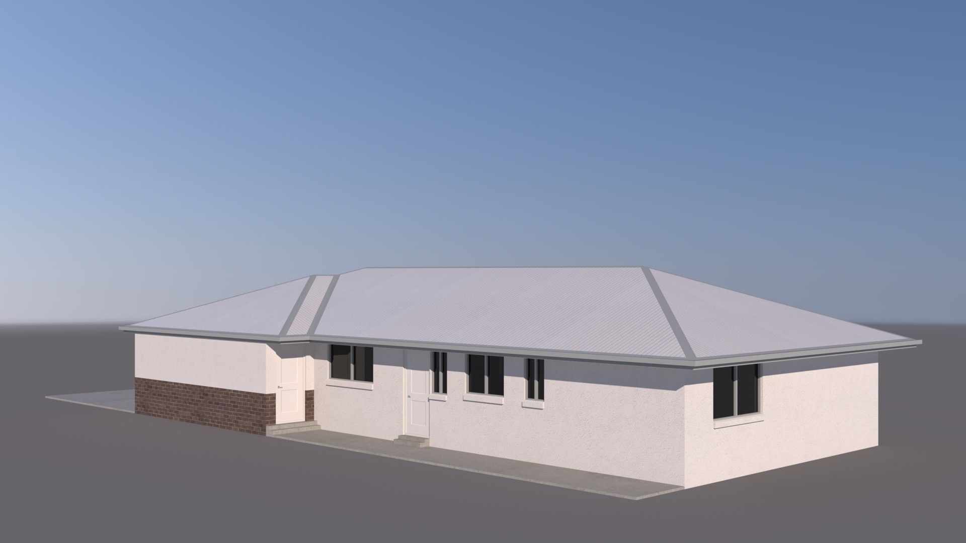 Australian Houses Modular Pack A Low-poly 3D model_15