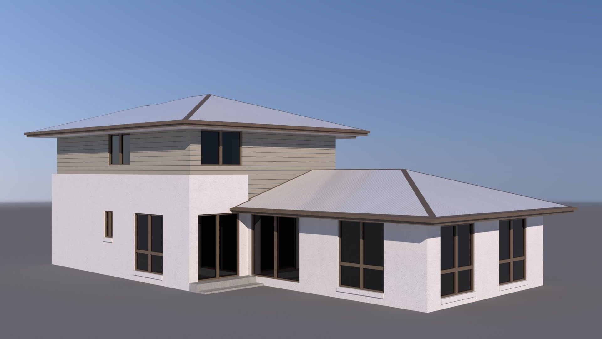 Australian Houses Modular Pack A Low-poly 3D model_13