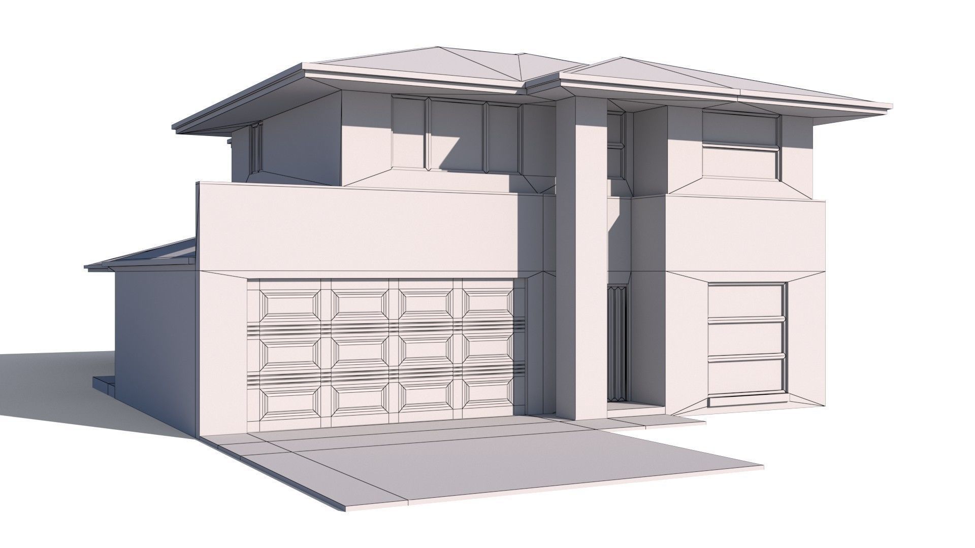 Australian Houses Modular Pack A Low-poly 3D model_23
