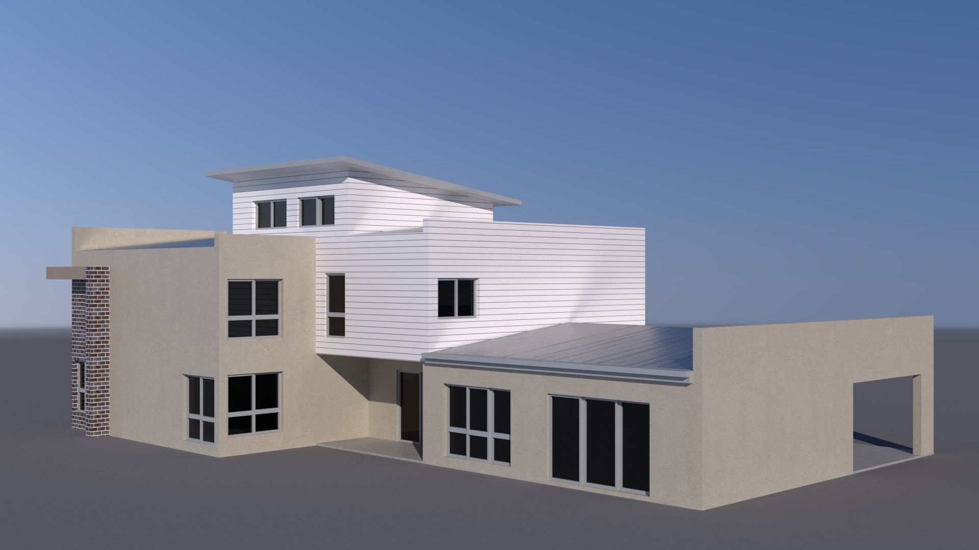 Australian Houses Modular Pack A Low-poly 3D model_11