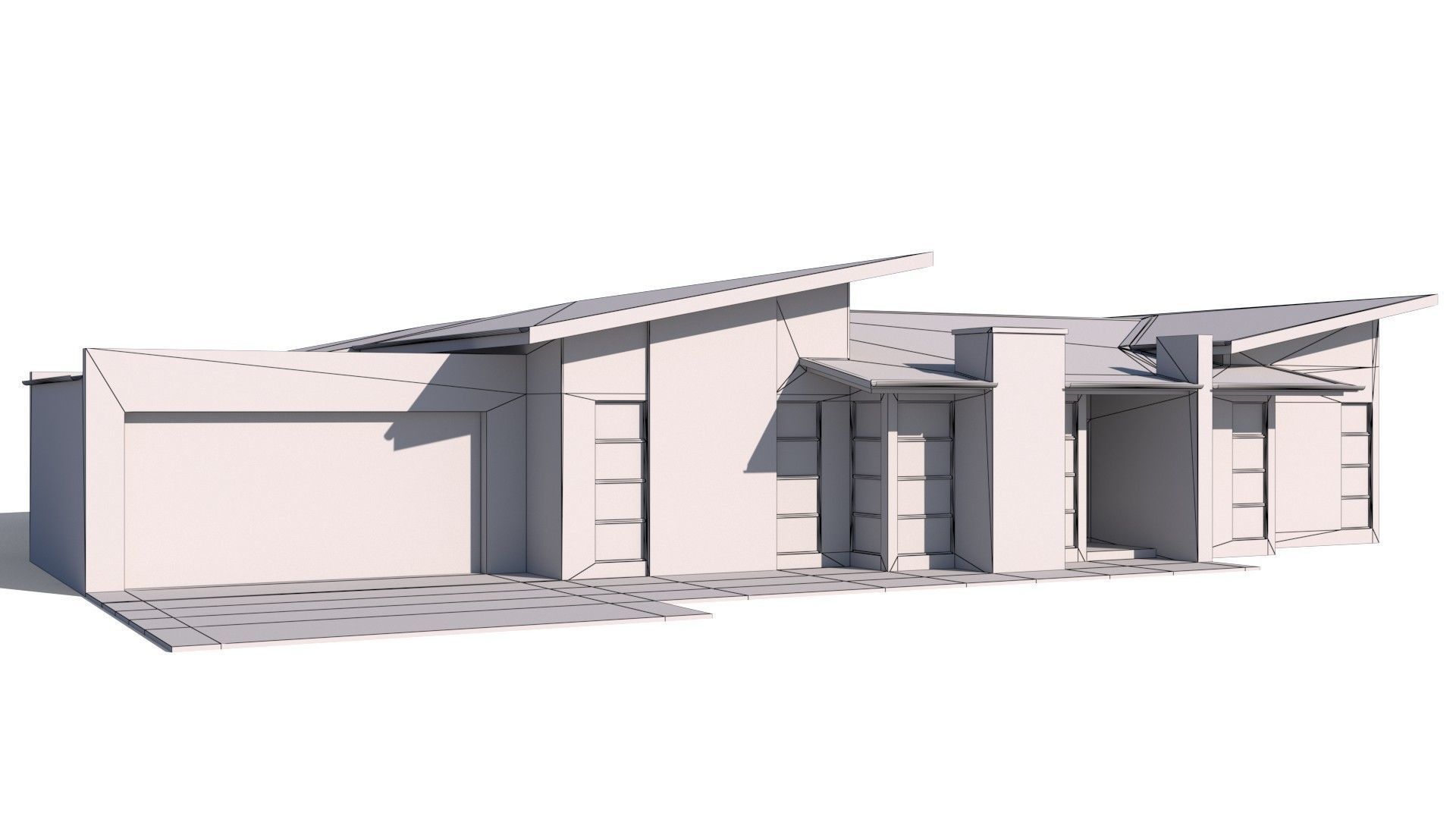 Australian Houses Modular Pack A Low-poly 3D model_27