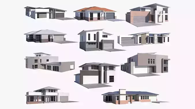 Australian Houses Modular Pack A