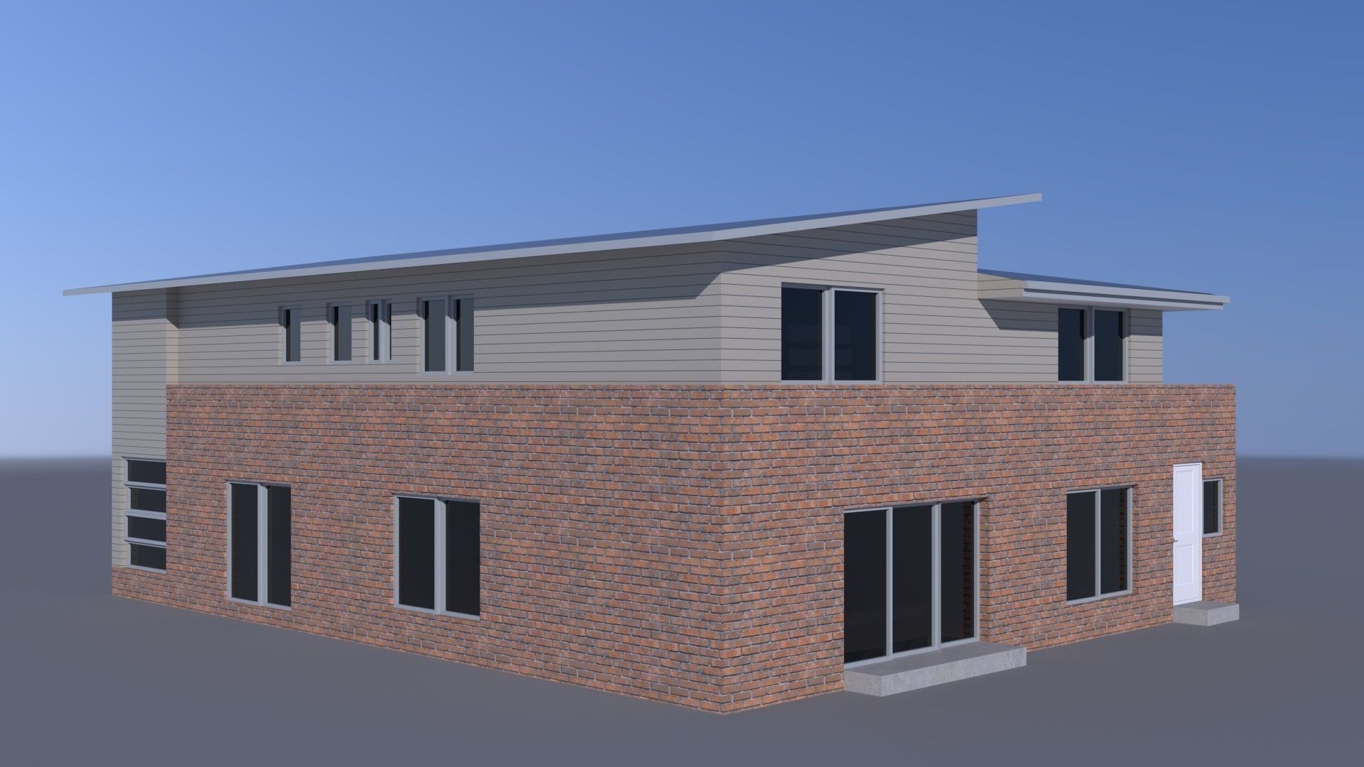 Australian Houses Modular Pack A Low-poly 3D model_18