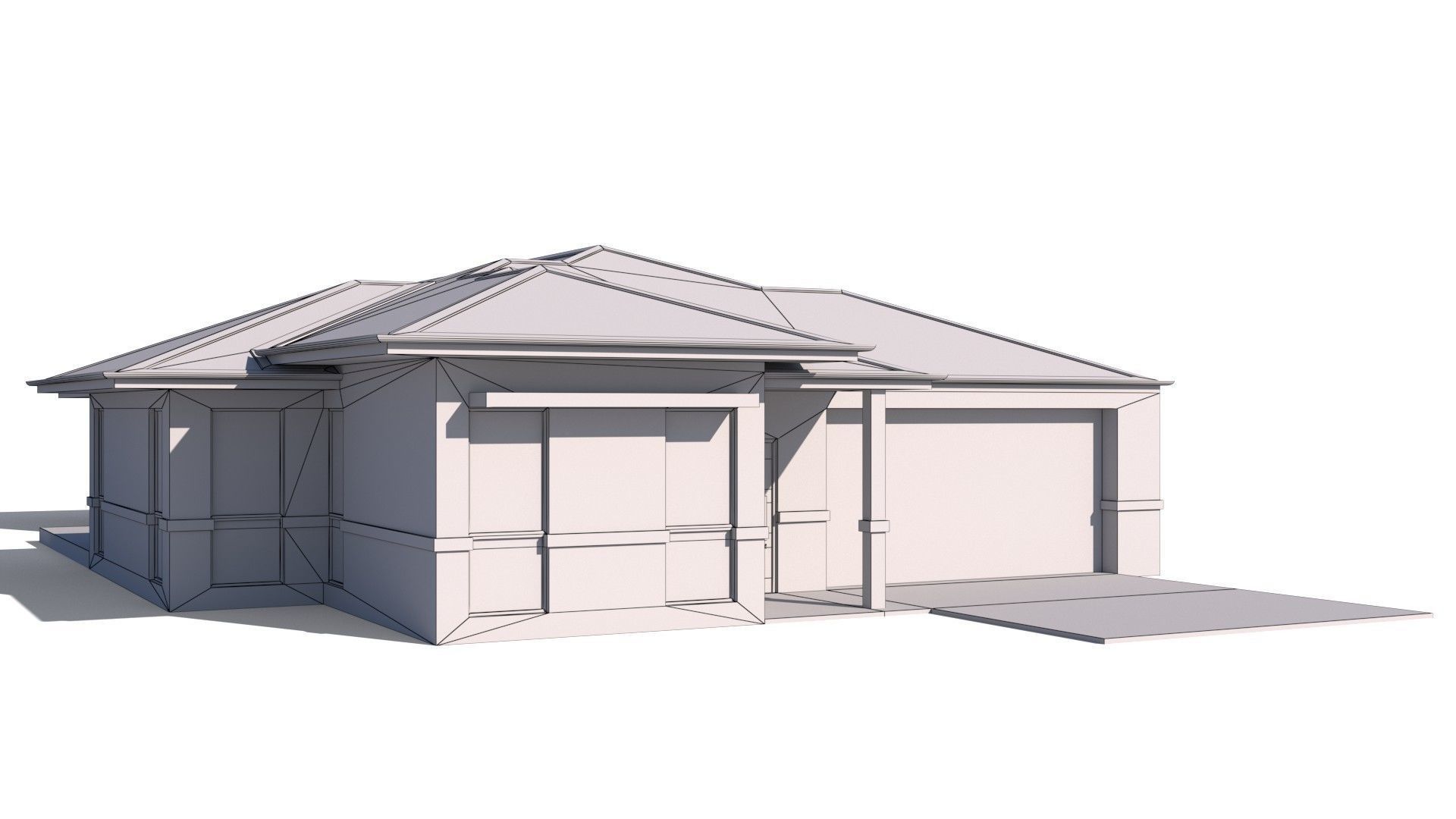 Australian Houses Modular Pack A Low-poly 3D model_29