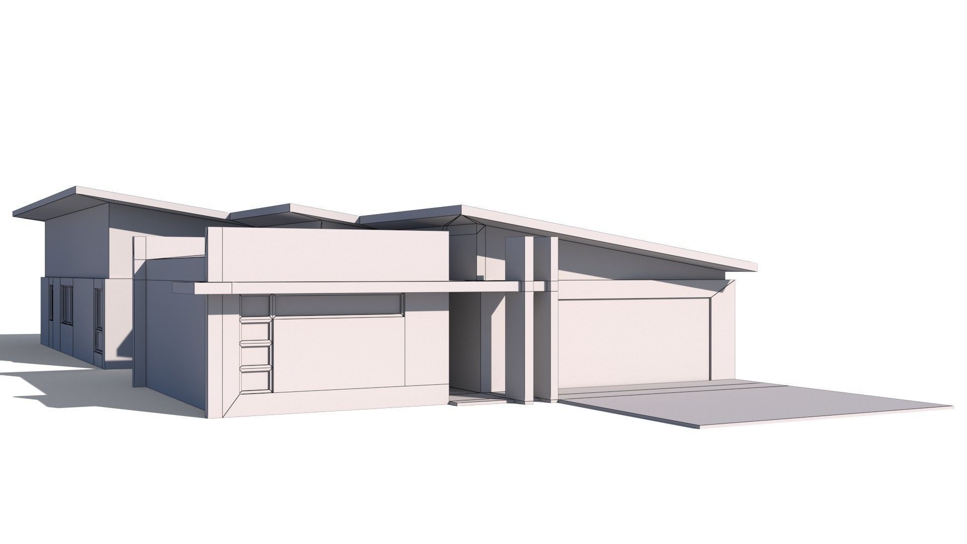 Australian Houses Modular Pack A Low-poly 3D model_30