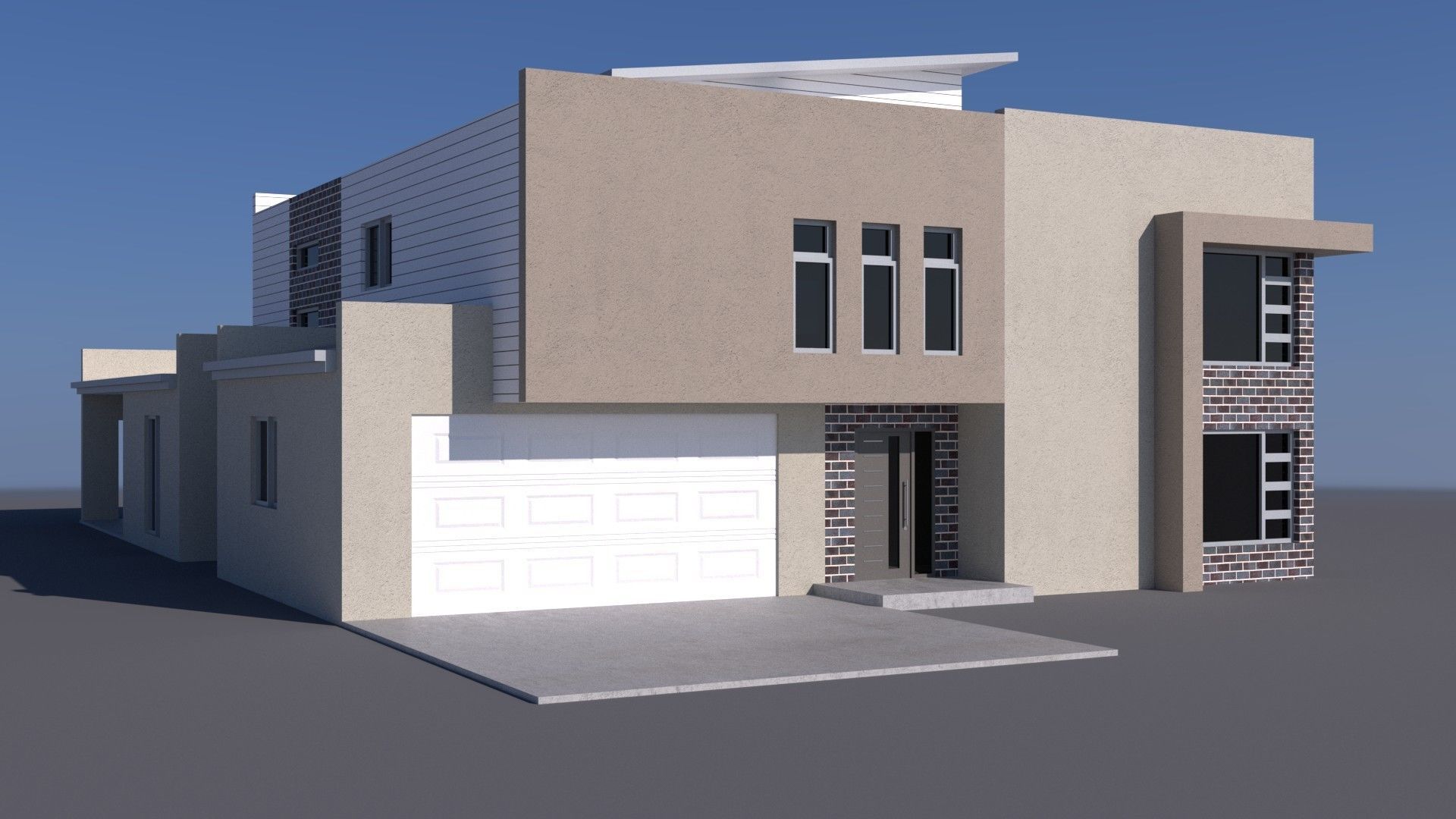 Australian Houses Modular Pack A Low-poly 3D model_10