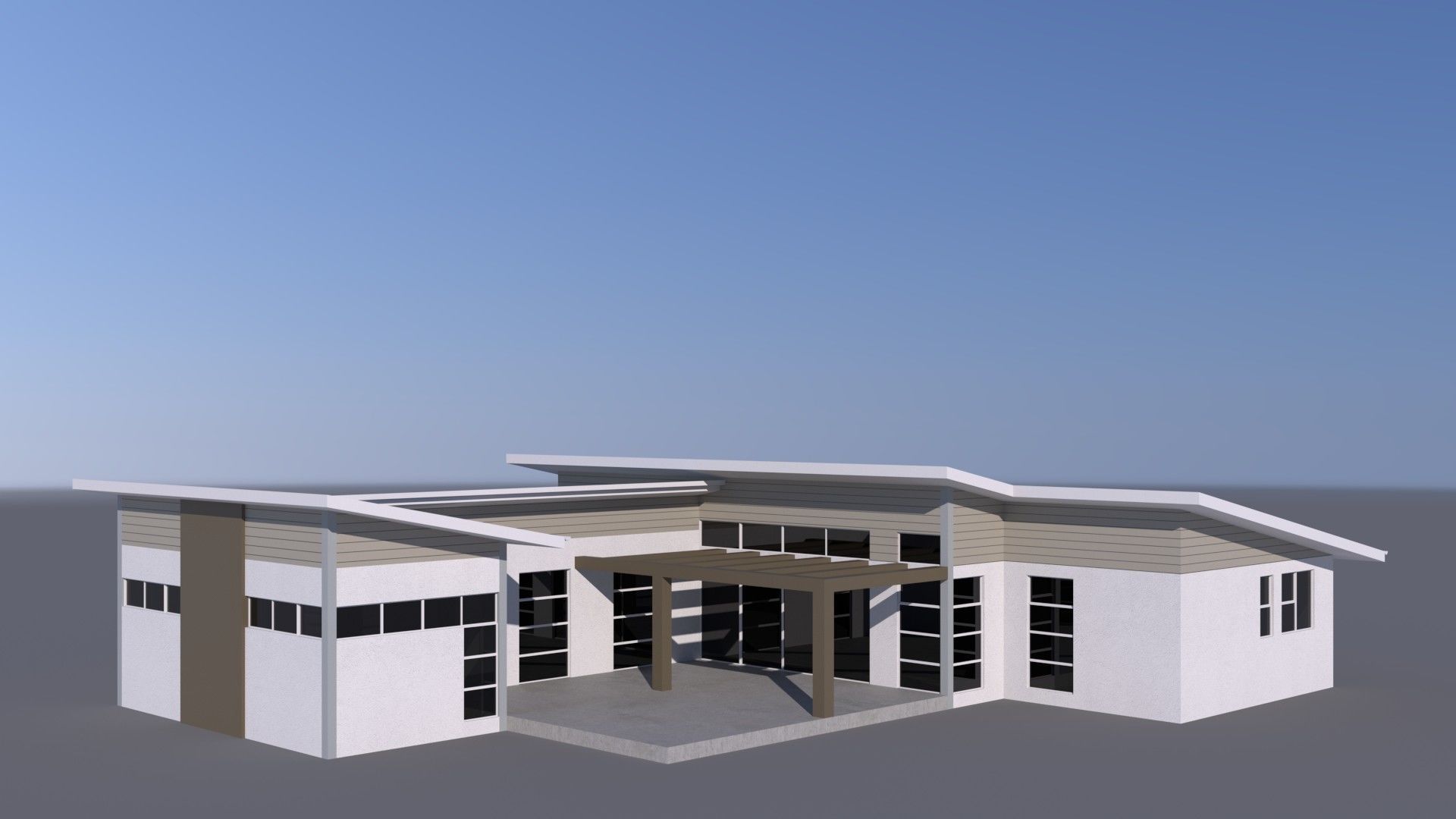 Australian Houses Modular Pack A Low-poly 3D model_17