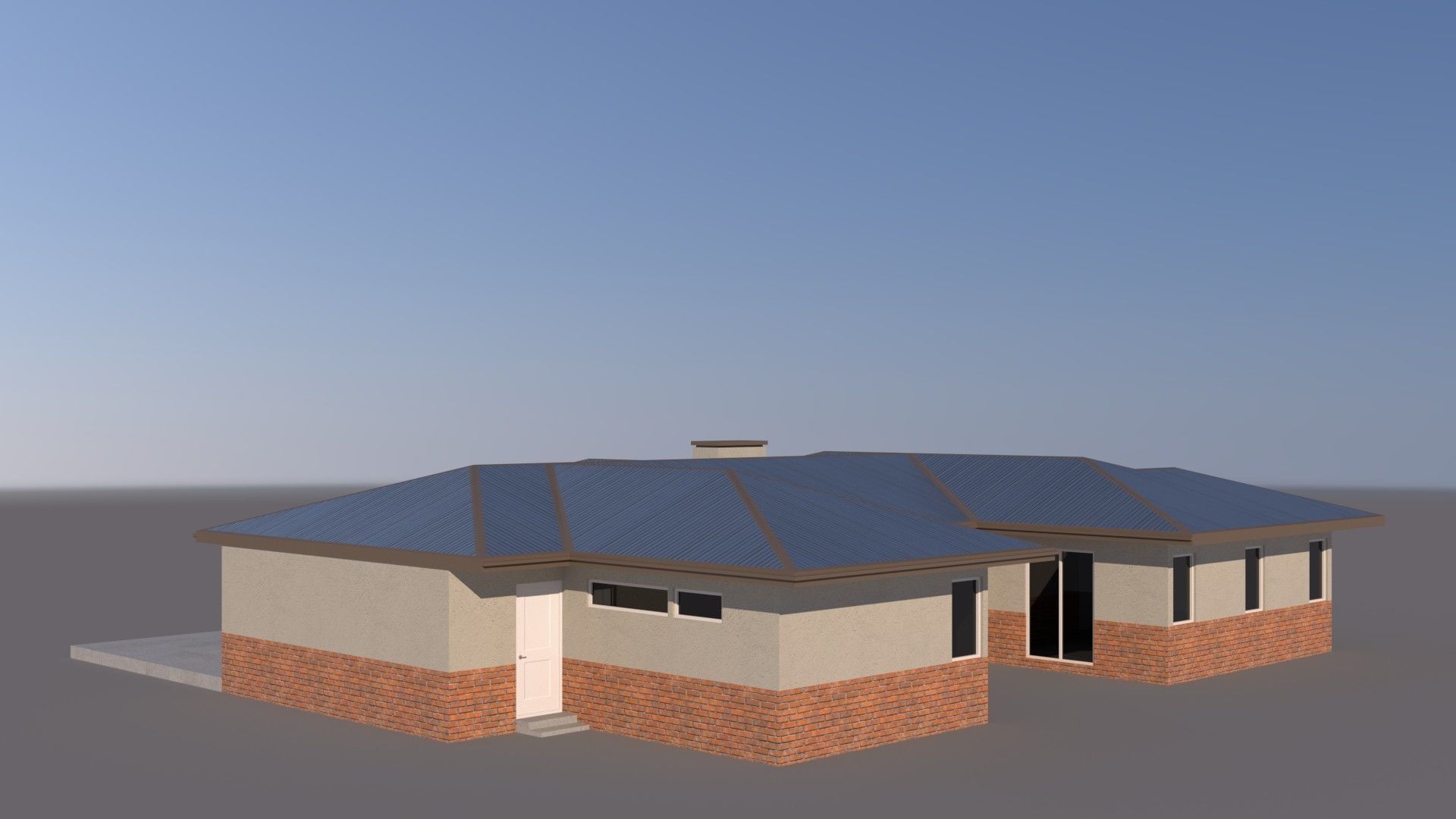 Australian Houses Modular Pack A Low-poly 3D model_12