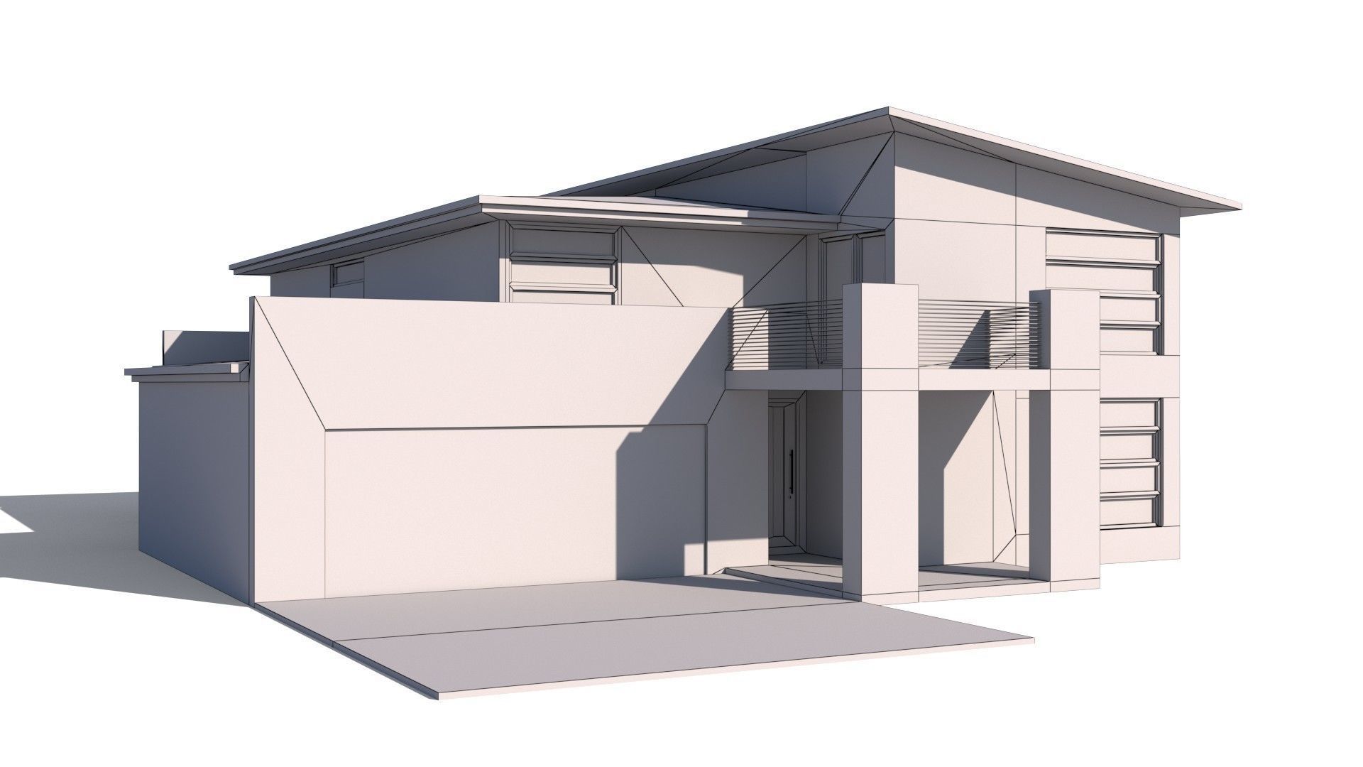 Australian Houses Modular Pack A Low-poly 3D model_28