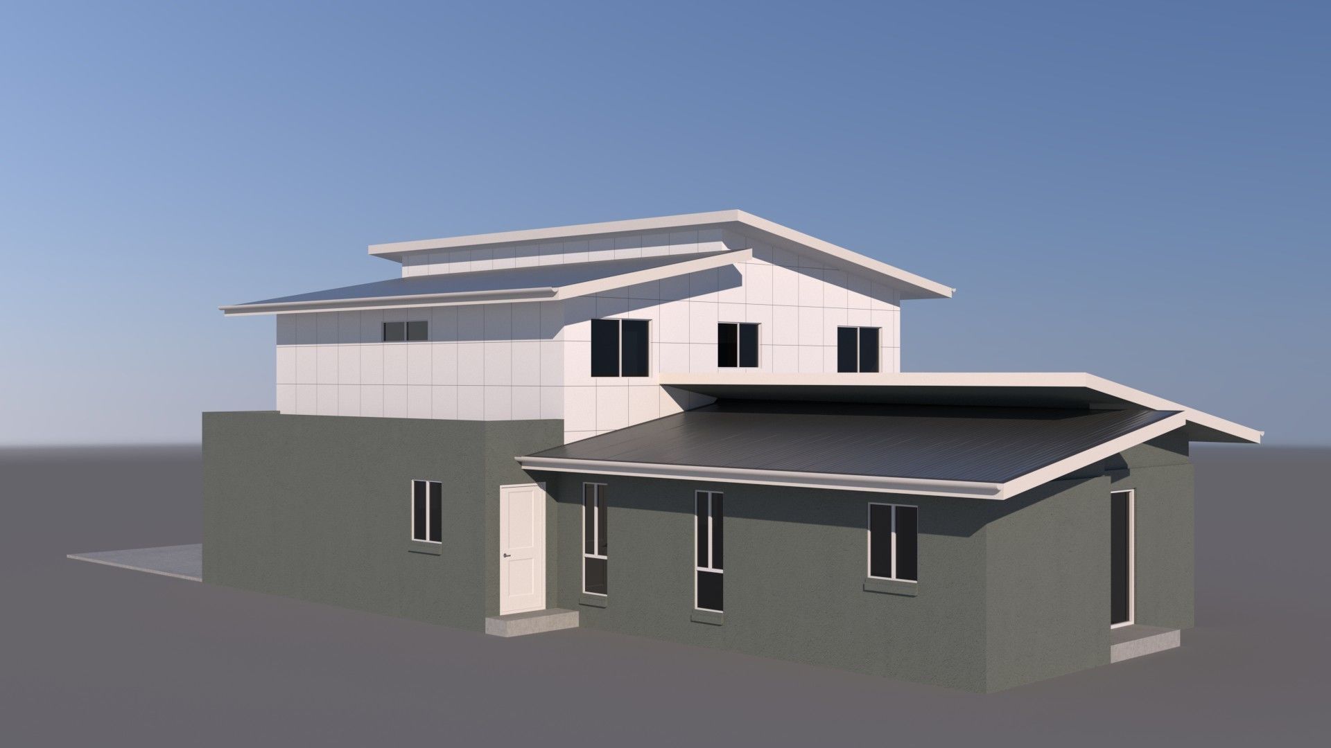 Australian Houses Modular Pack A Low-poly 3D model_16