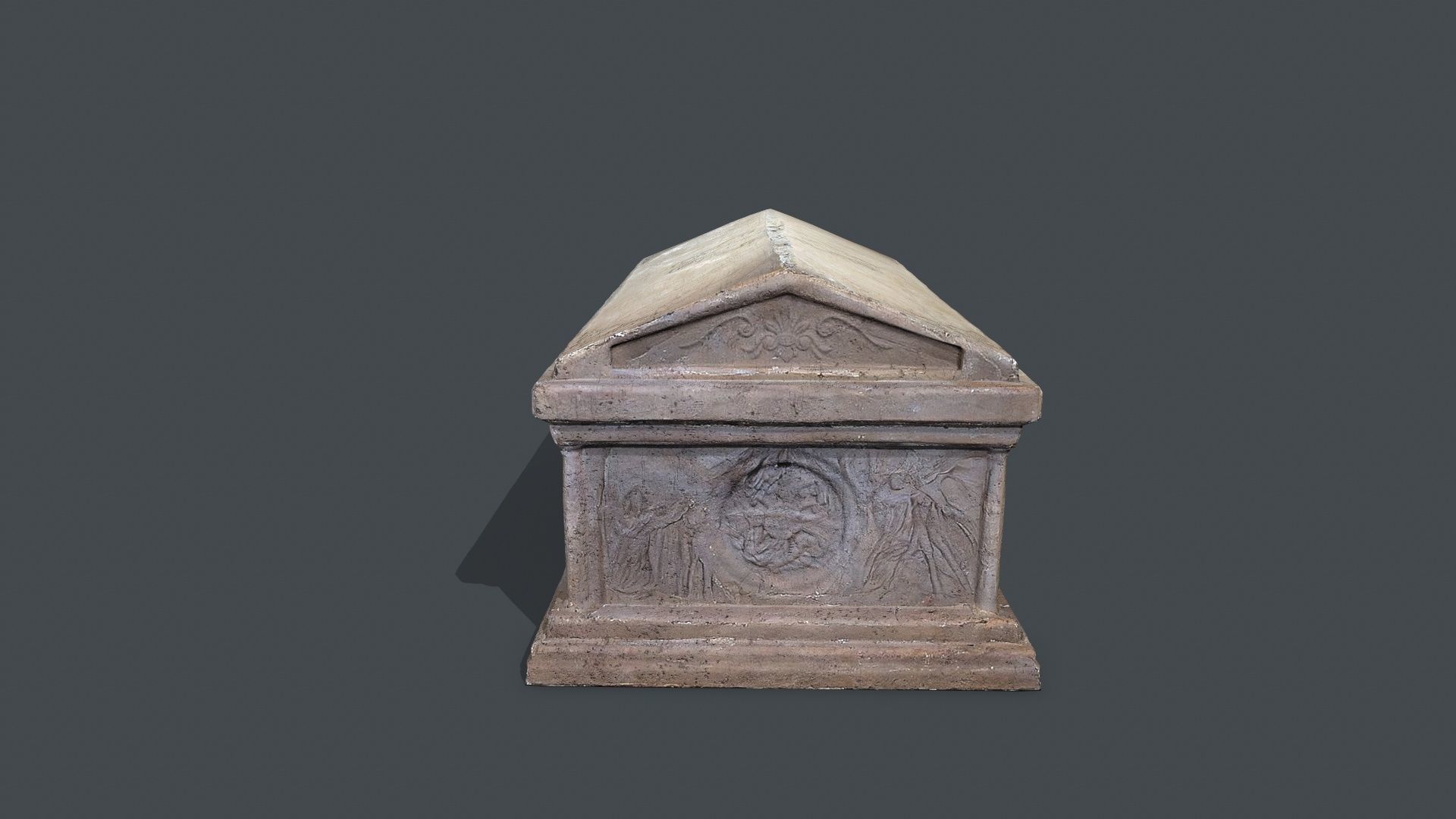 tomb 2 Low-poly 3D model_6