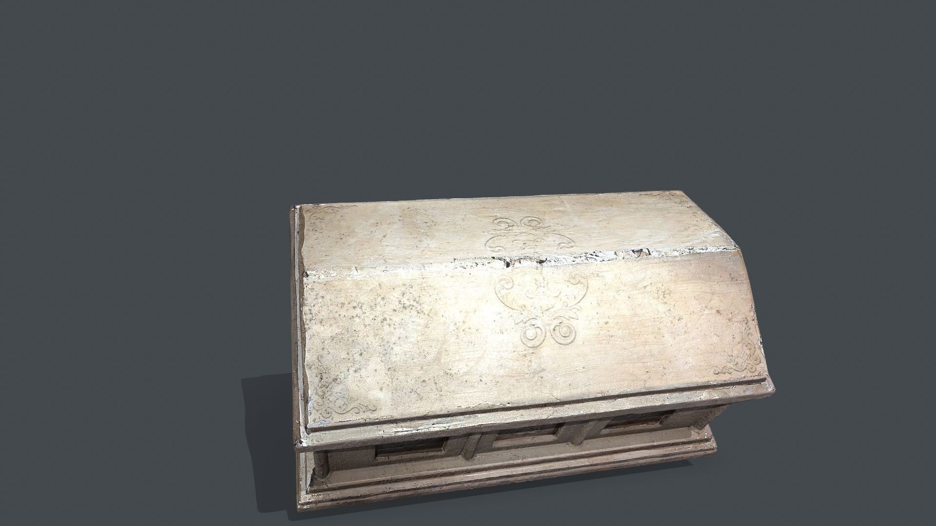 tomb 2 Low-poly 3D model_9