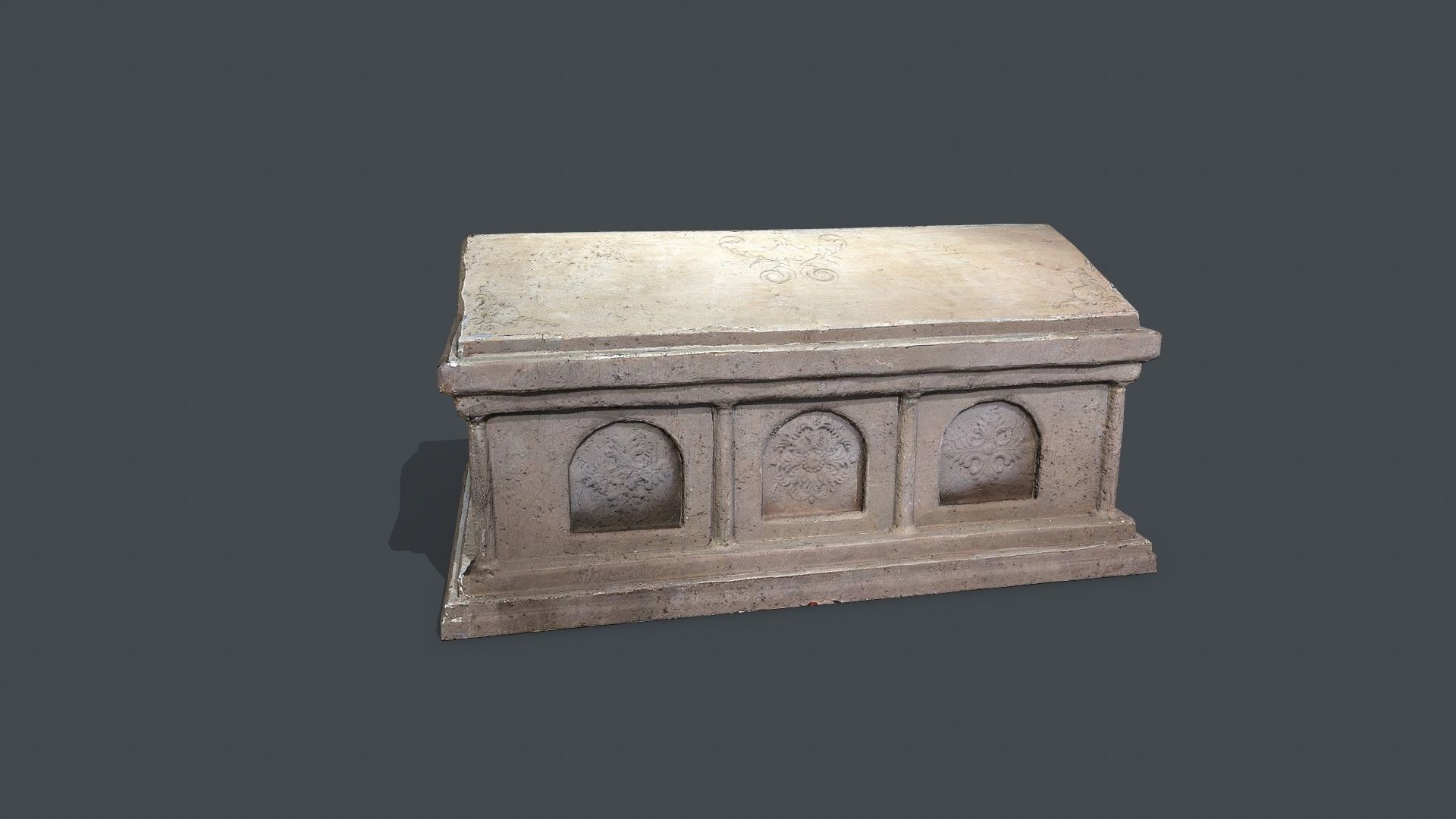 tomb 2 Low-poly 3D model_8