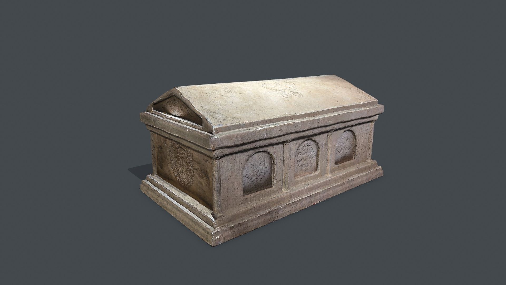 tomb 2 Low-poly 3D model_1
