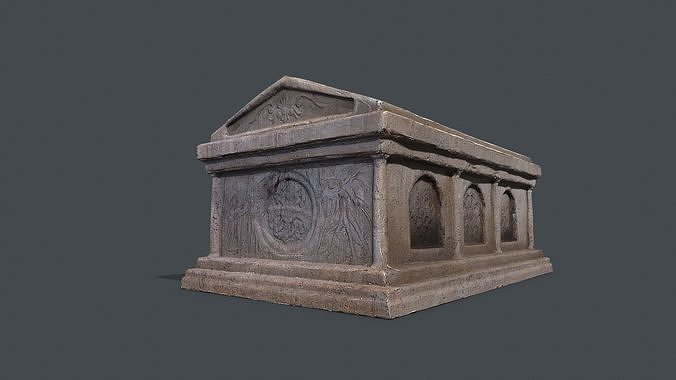 tomb 2 Low-poly 3D model