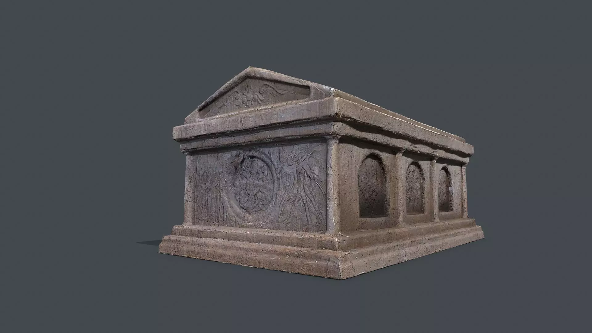 tomb 2 Low-poly 3D model_0