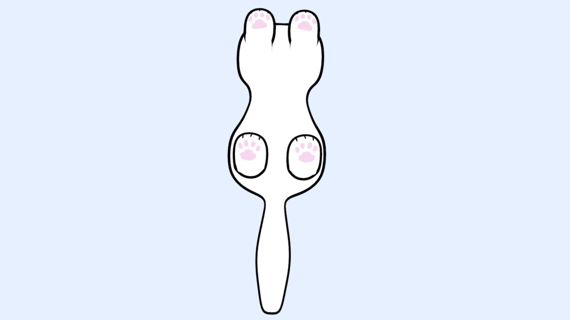 A Cat With A Toon Cell Shade Style 3D model_4