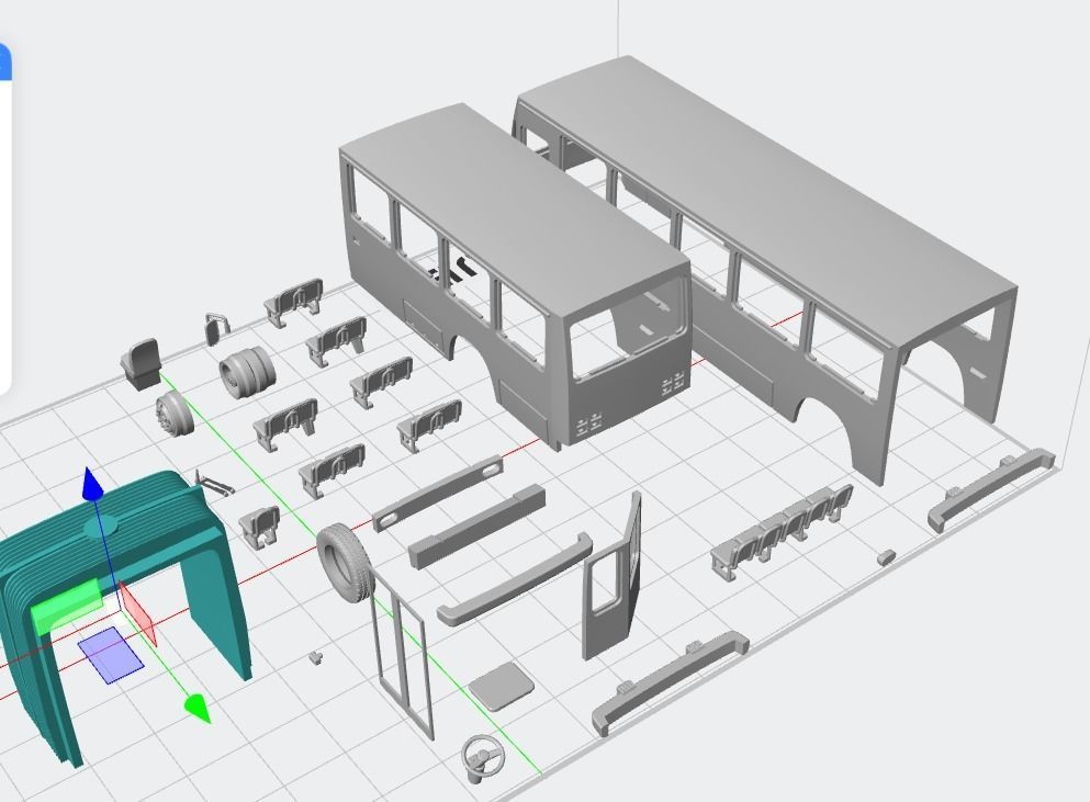 Bus DAC 2 door 3D print model_4