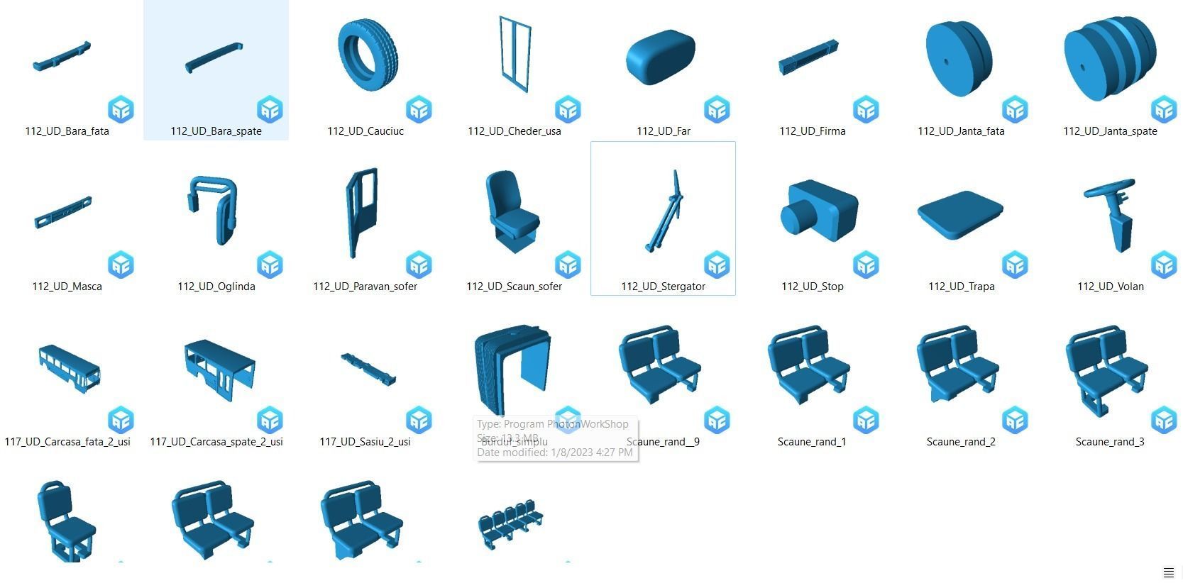Bus DAC 2 door 3D print model_1