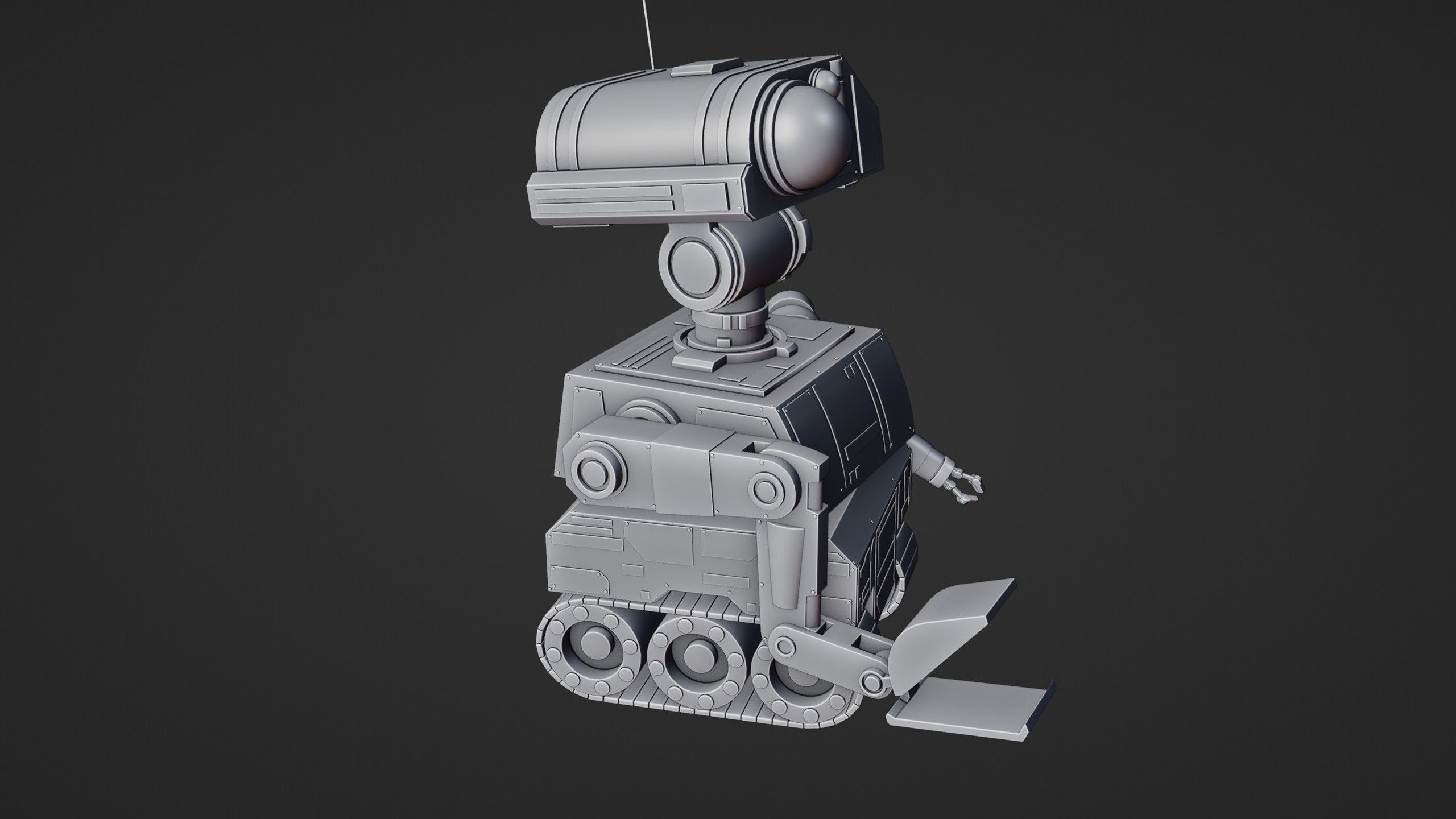 Sci-Fi Construction Robot 3D model_13