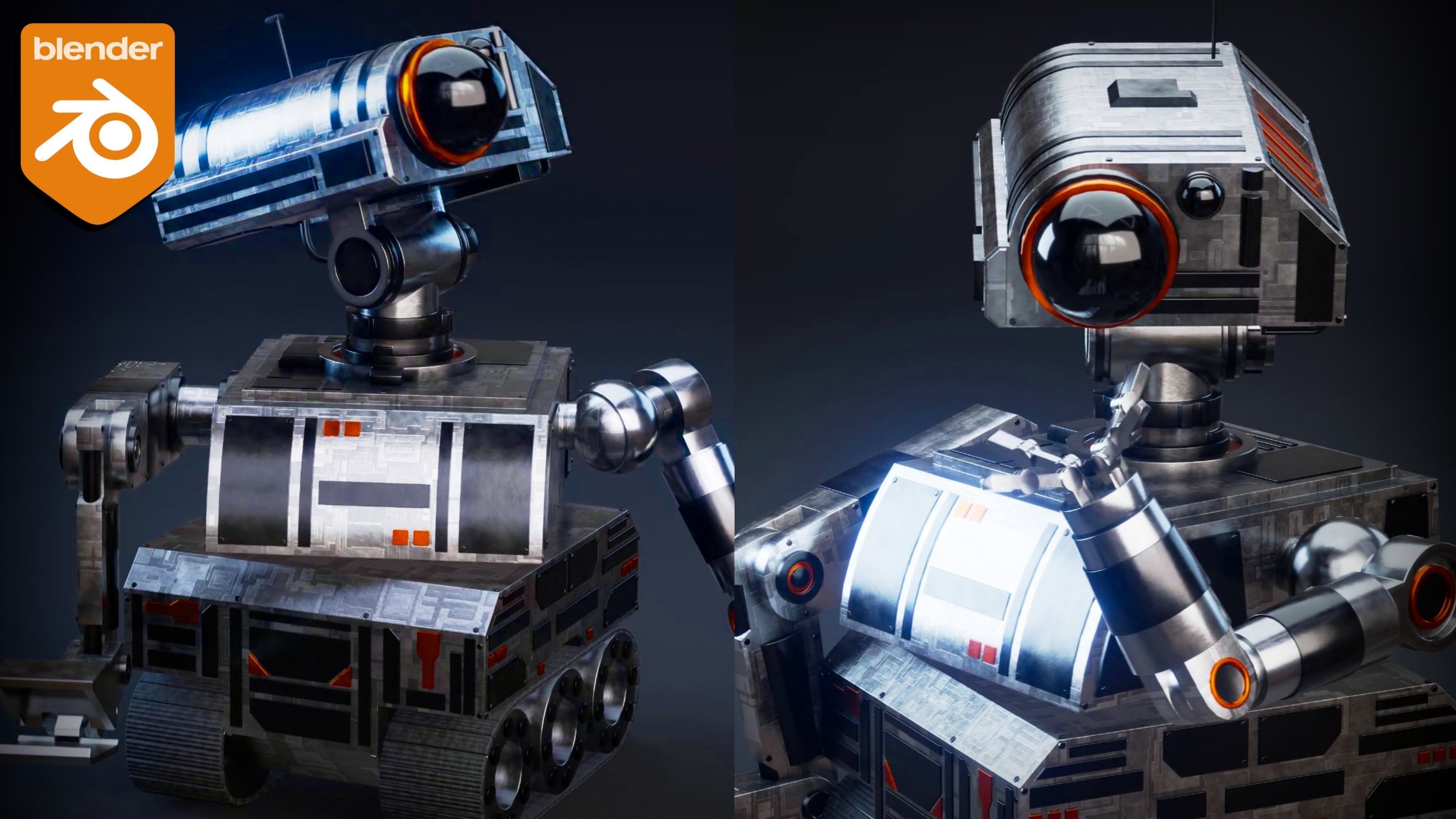 Sci-Fi Construction Robot 3D model_2