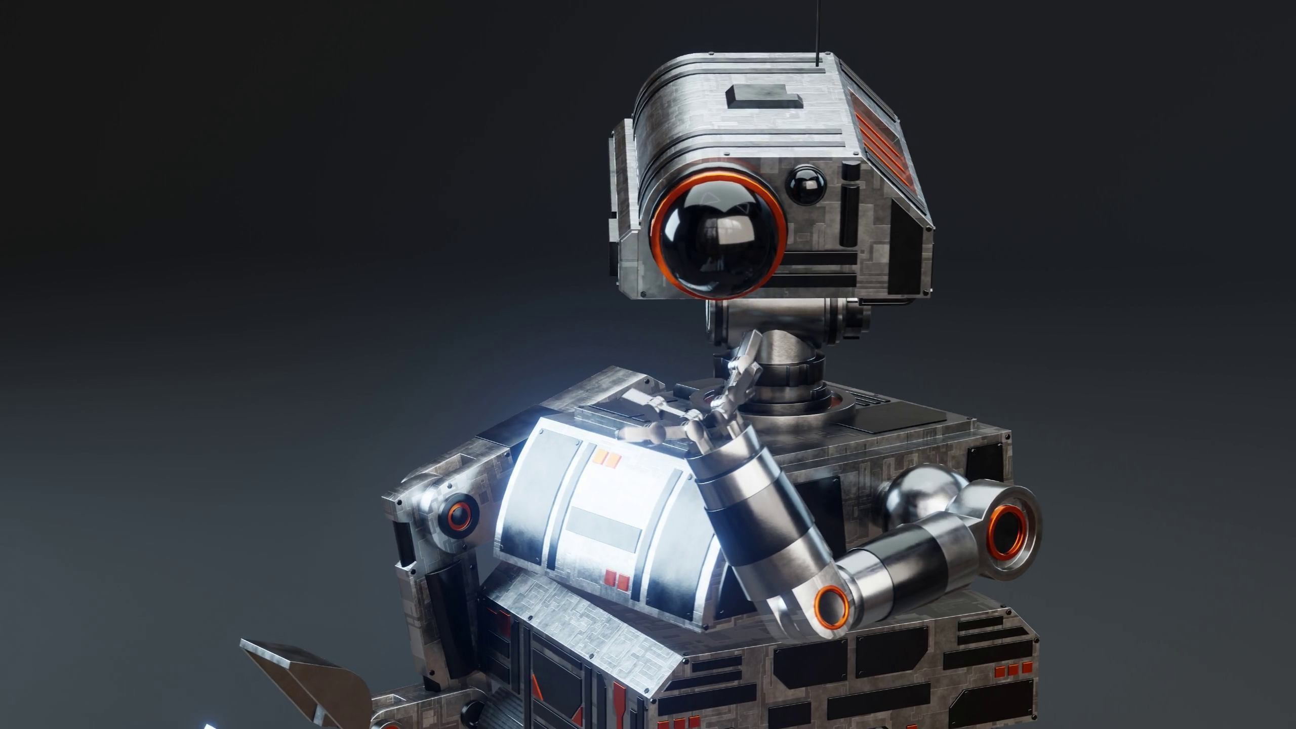 Sci-Fi Construction Robot 3D model_7