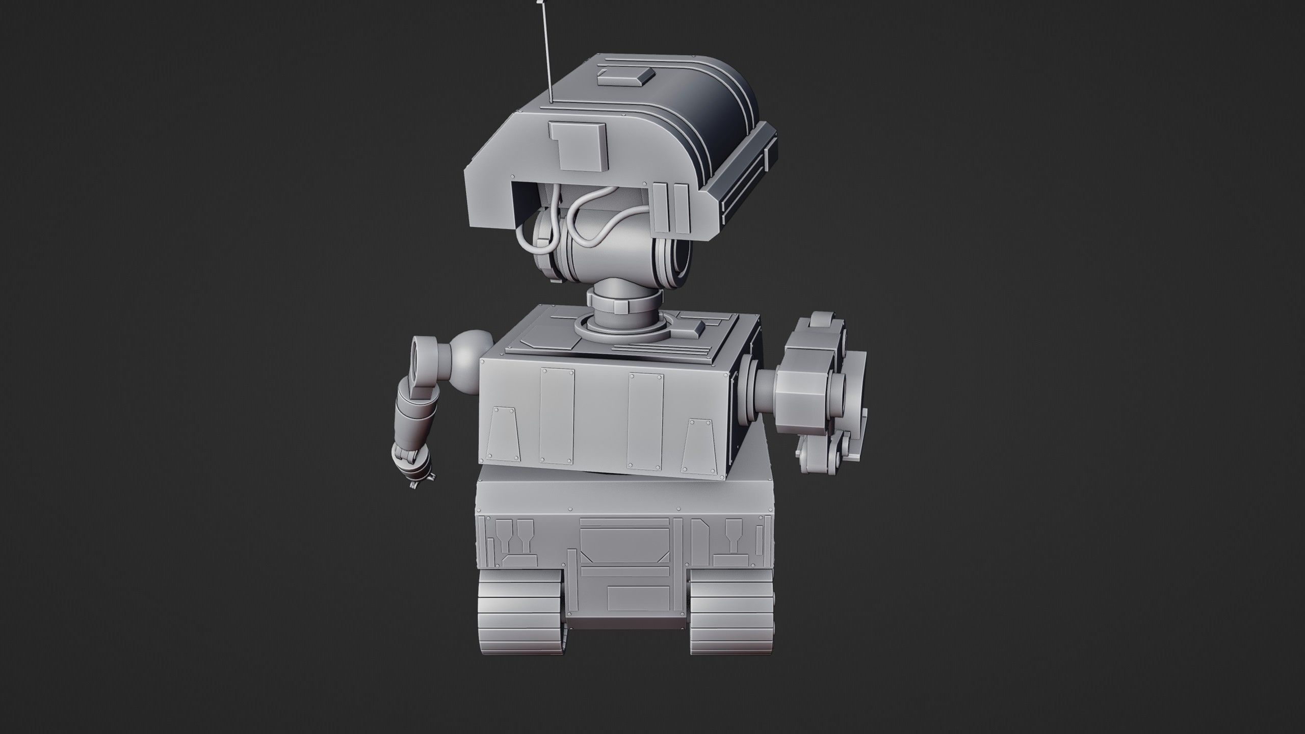 Sci-Fi Construction Robot 3D model_15