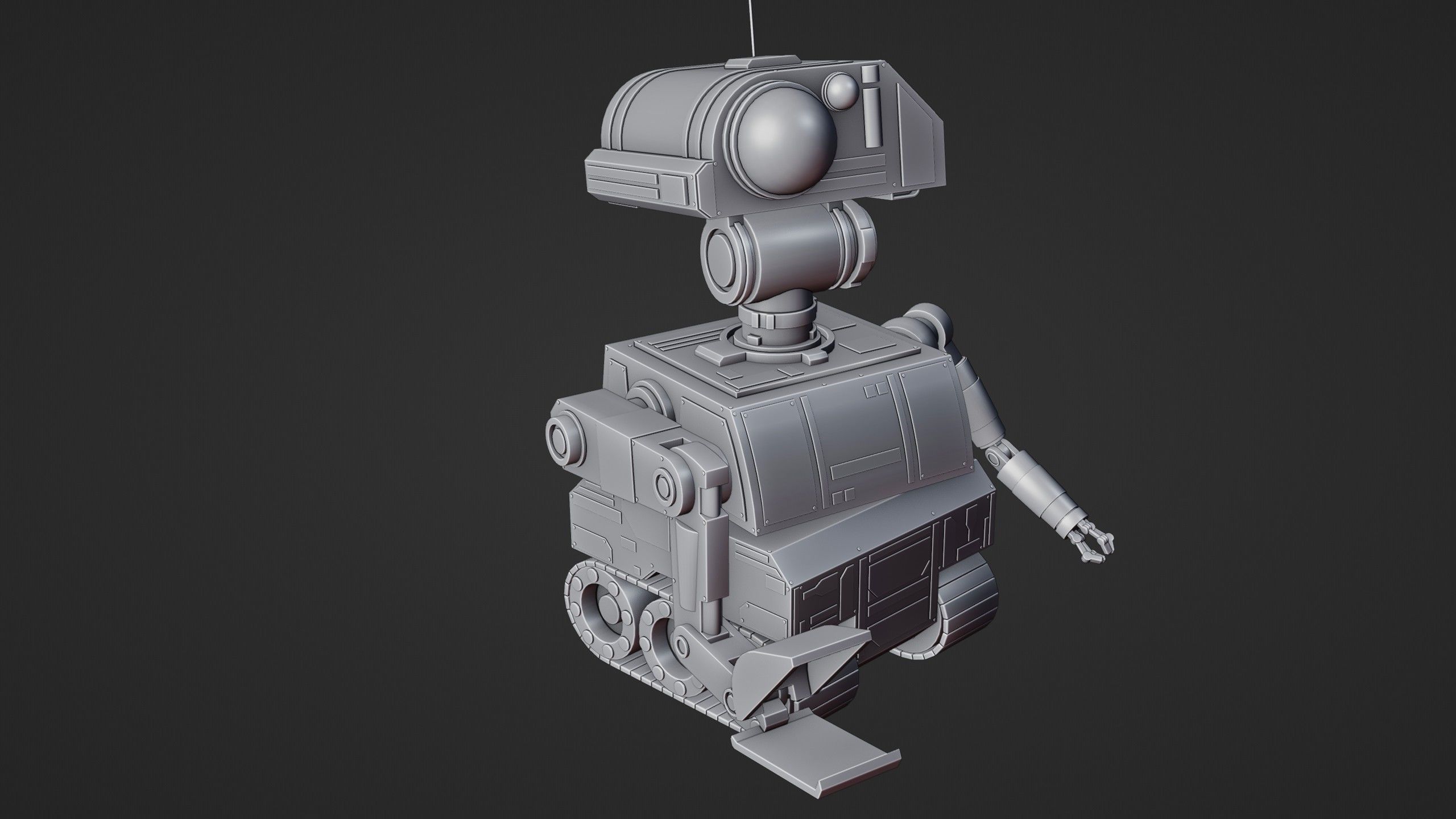 Sci-Fi Construction Robot 3D model_12