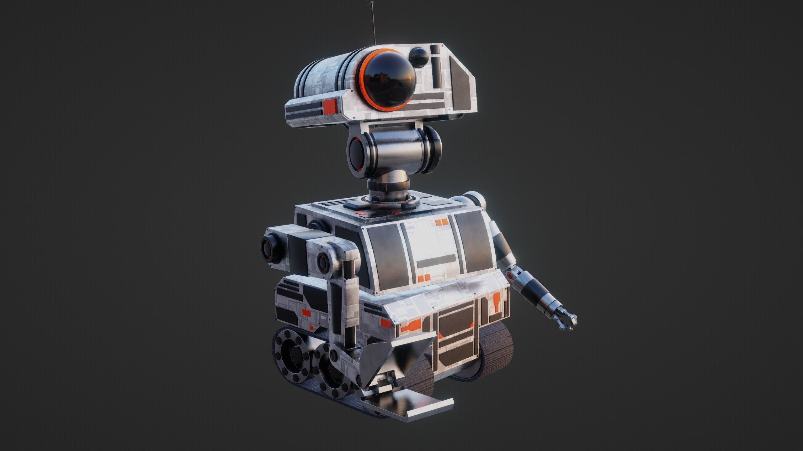 Sci-Fi Construction Robot 3D model_21