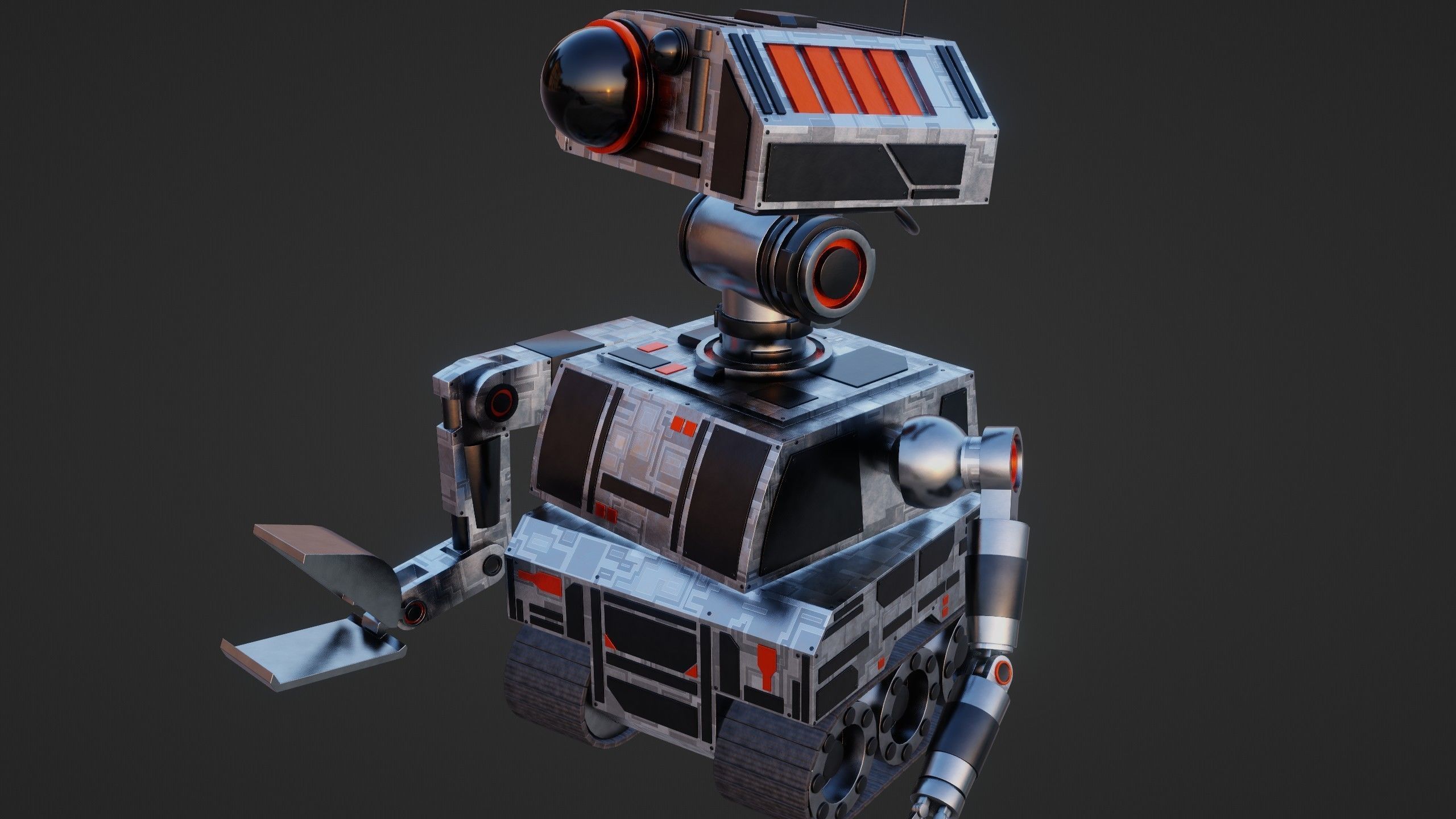 Sci-Fi Construction Robot 3D model_20