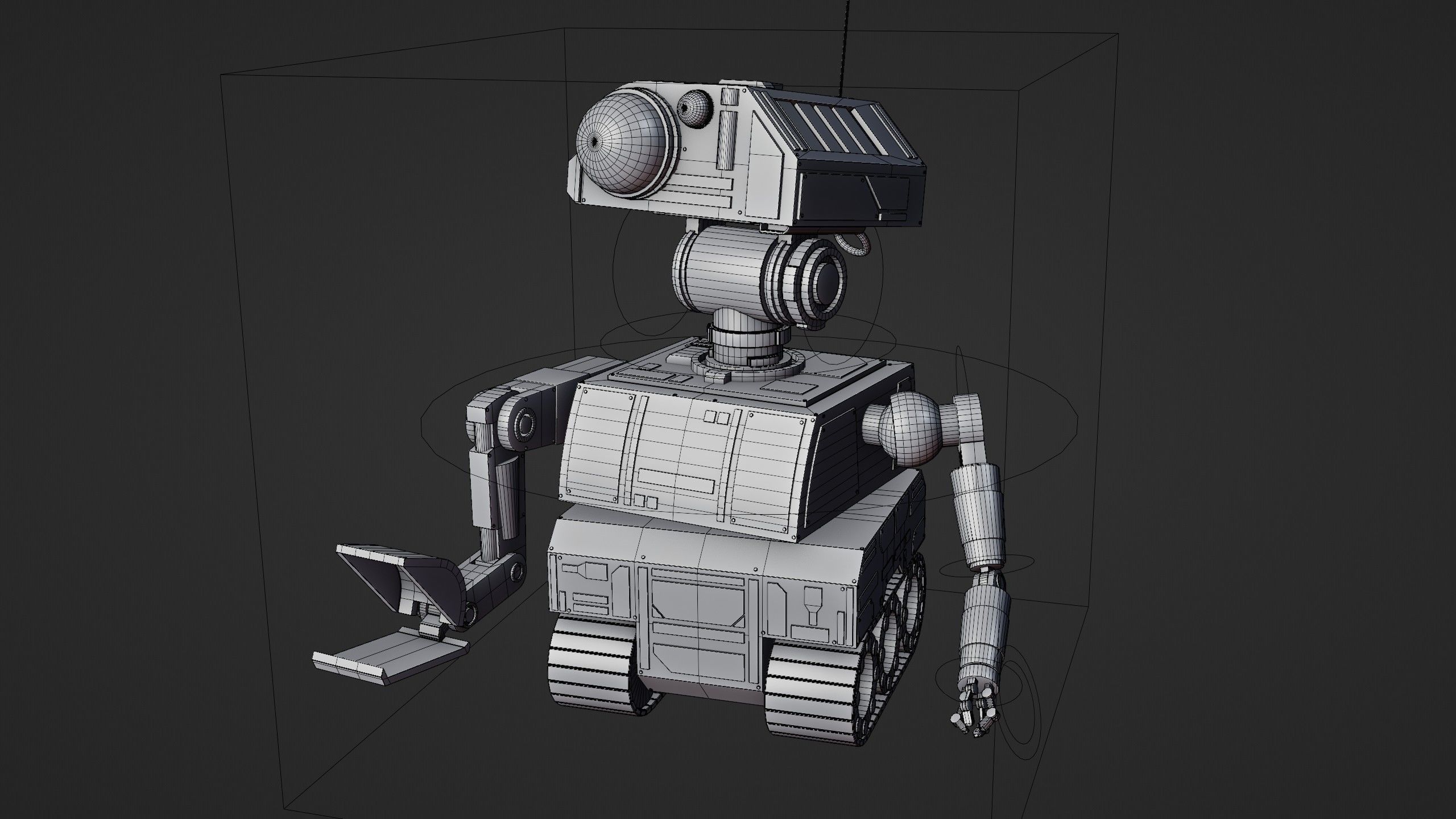 Sci-Fi Construction Robot 3D model_25