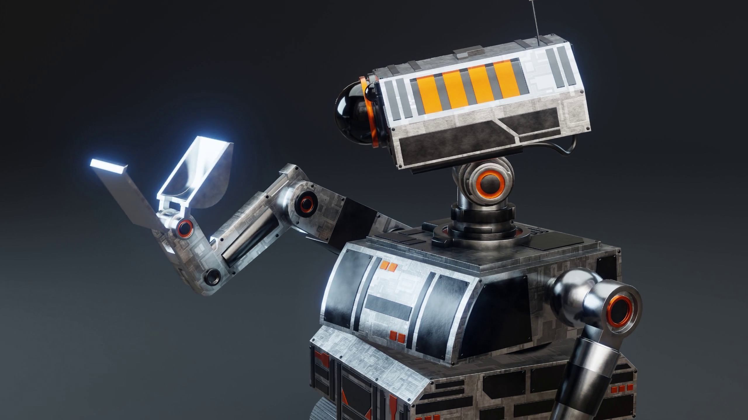 Sci-Fi Construction Robot 3D model_8