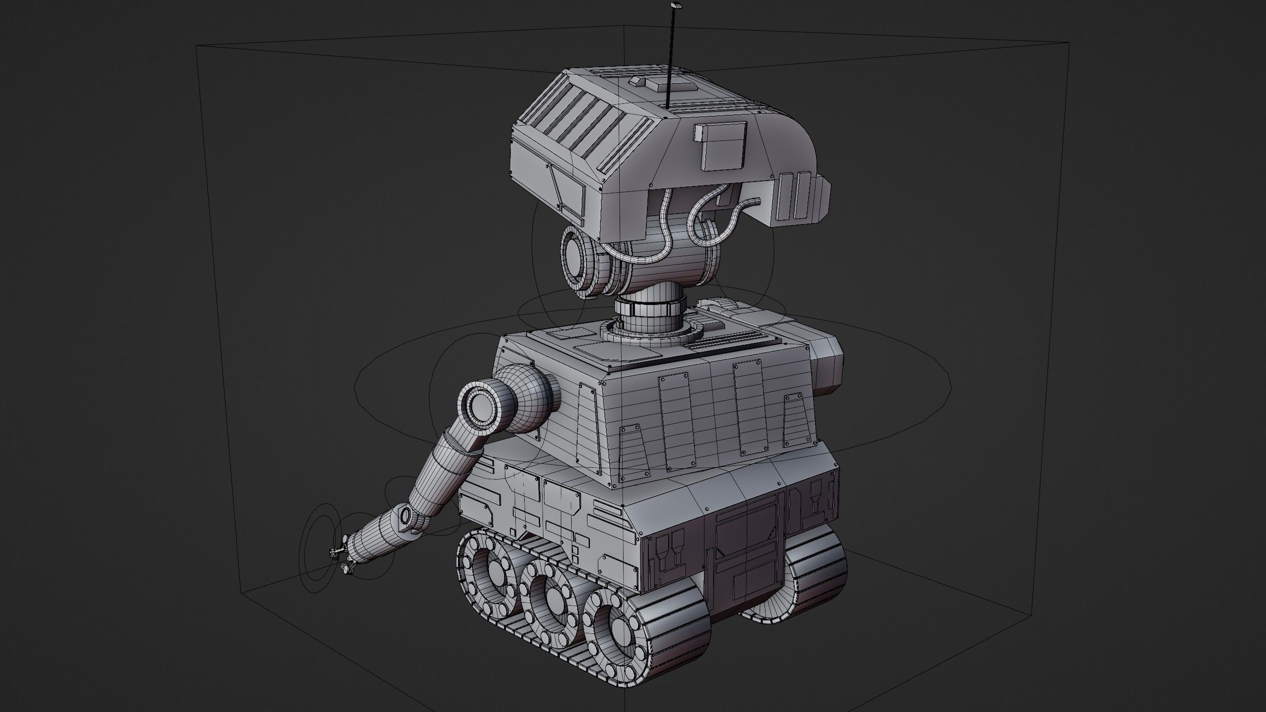 Sci-Fi Construction Robot 3D model_26