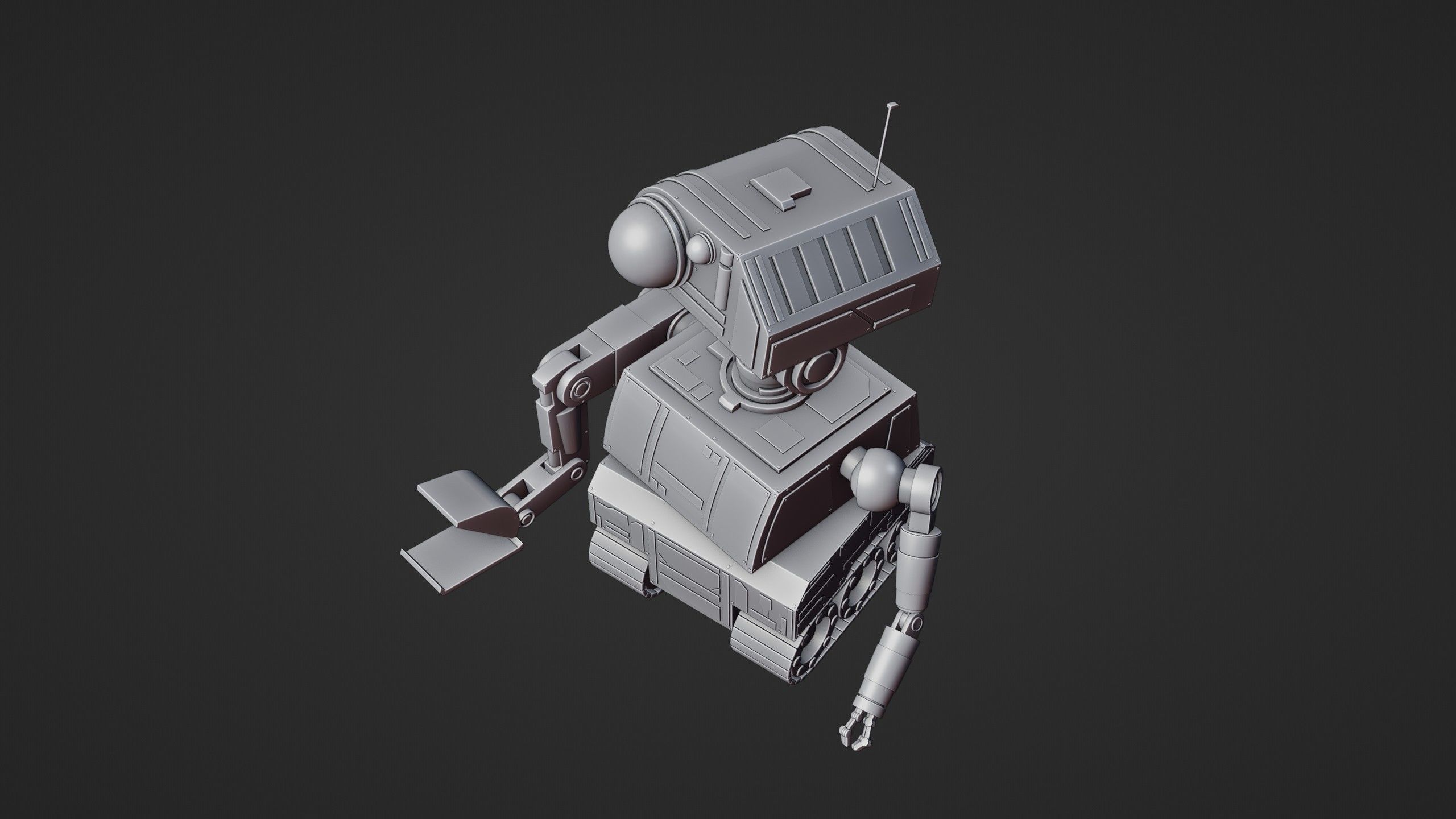 Sci-Fi Construction Robot 3D model_19