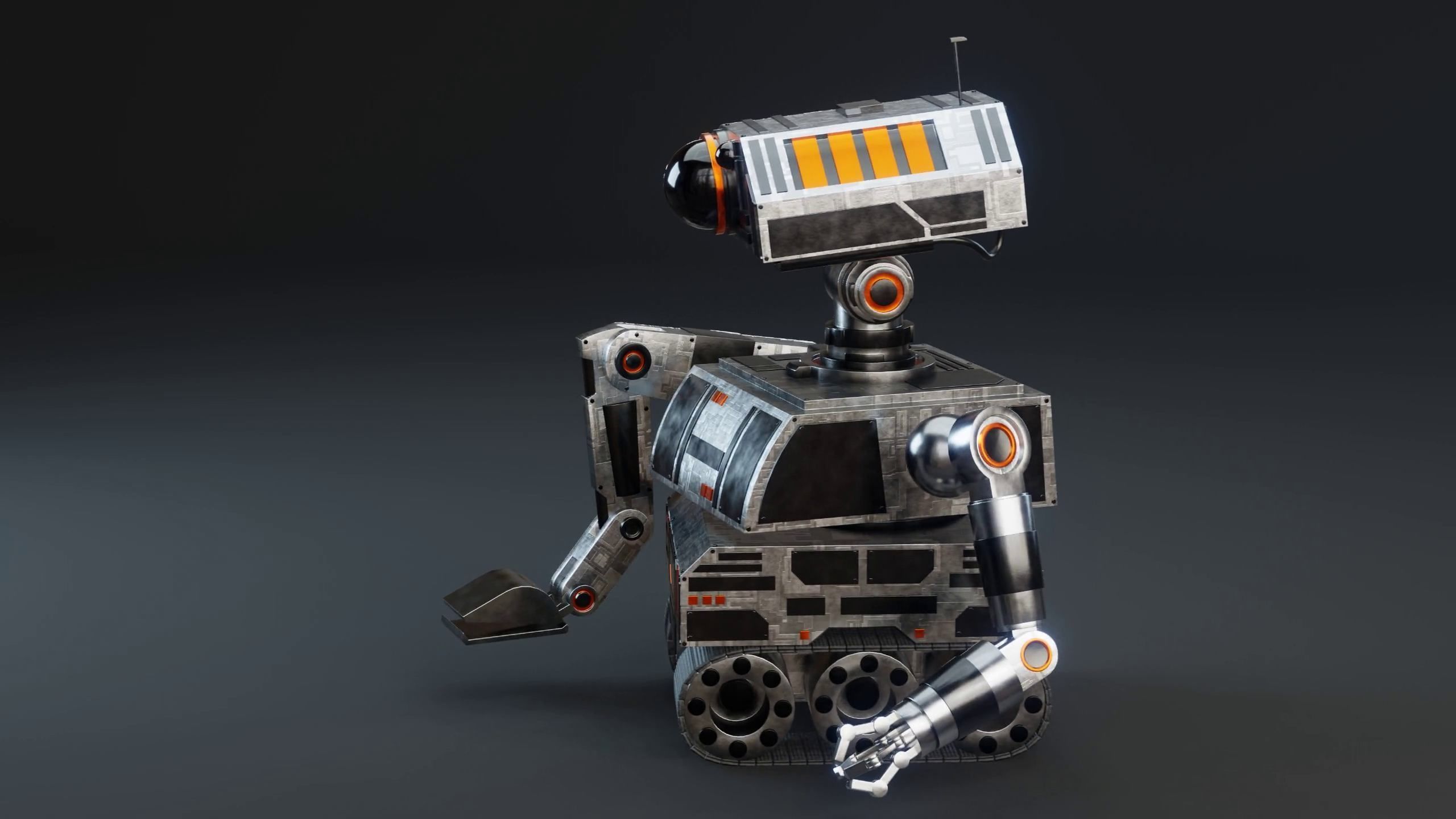 Sci-Fi Construction Robot 3D model_9