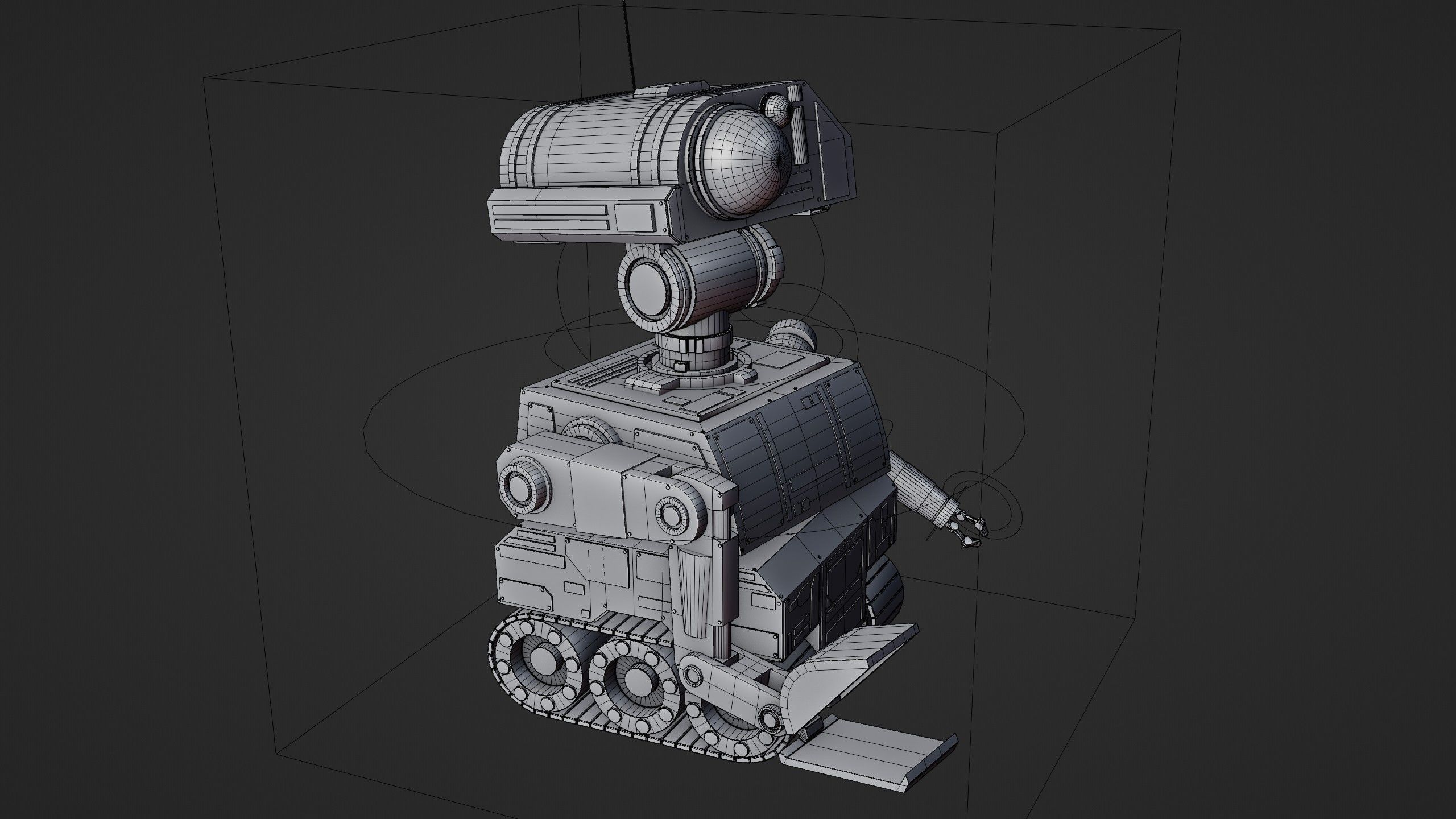 Sci-Fi Construction Robot 3D model_24