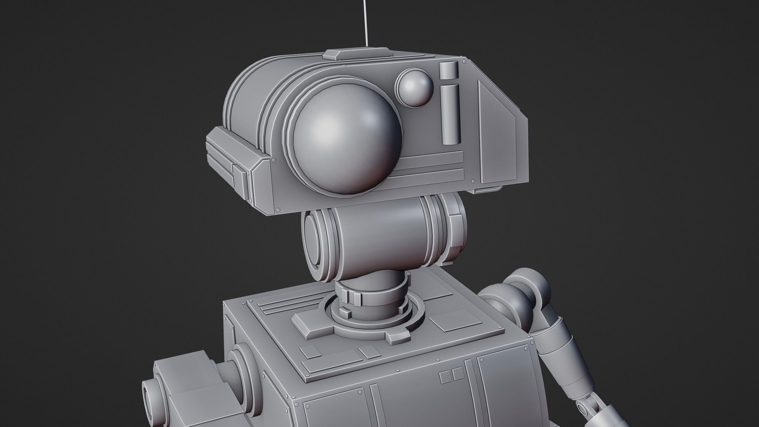 Sci-Fi Construction Robot 3D model_11