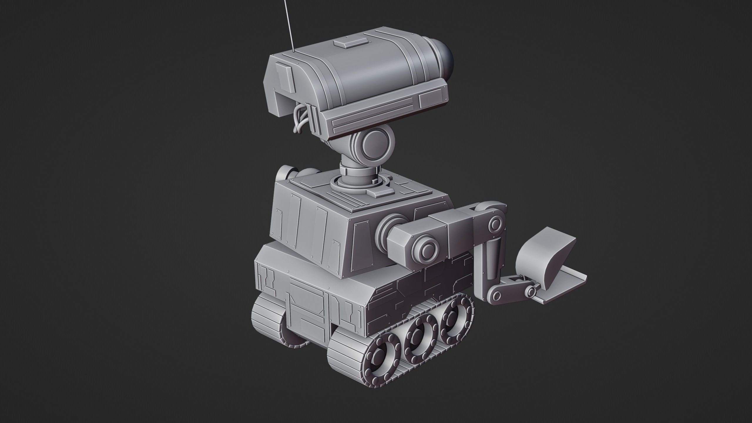 Sci-Fi Construction Robot 3D model_14