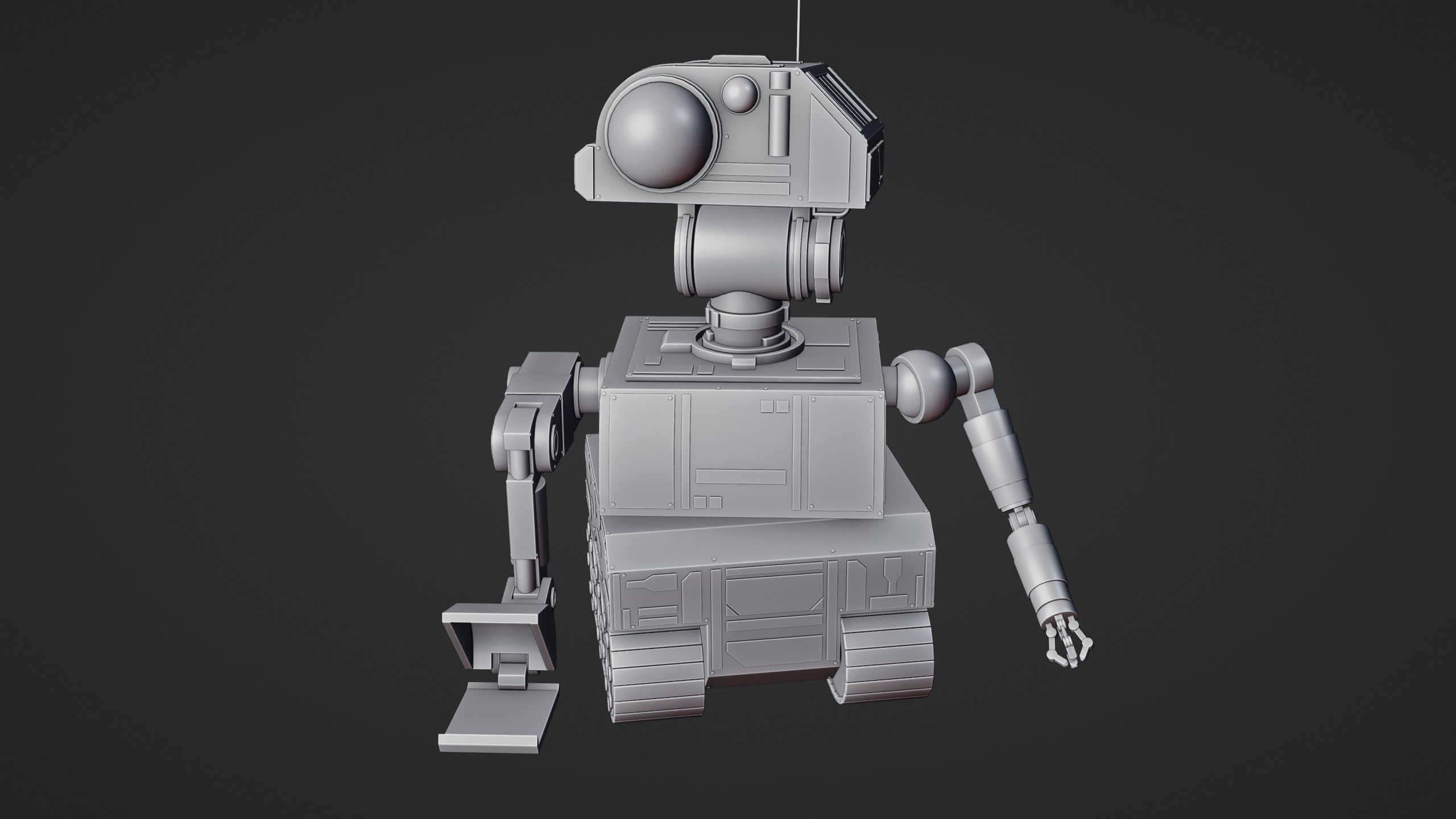 Sci-Fi Construction Robot 3D model_10