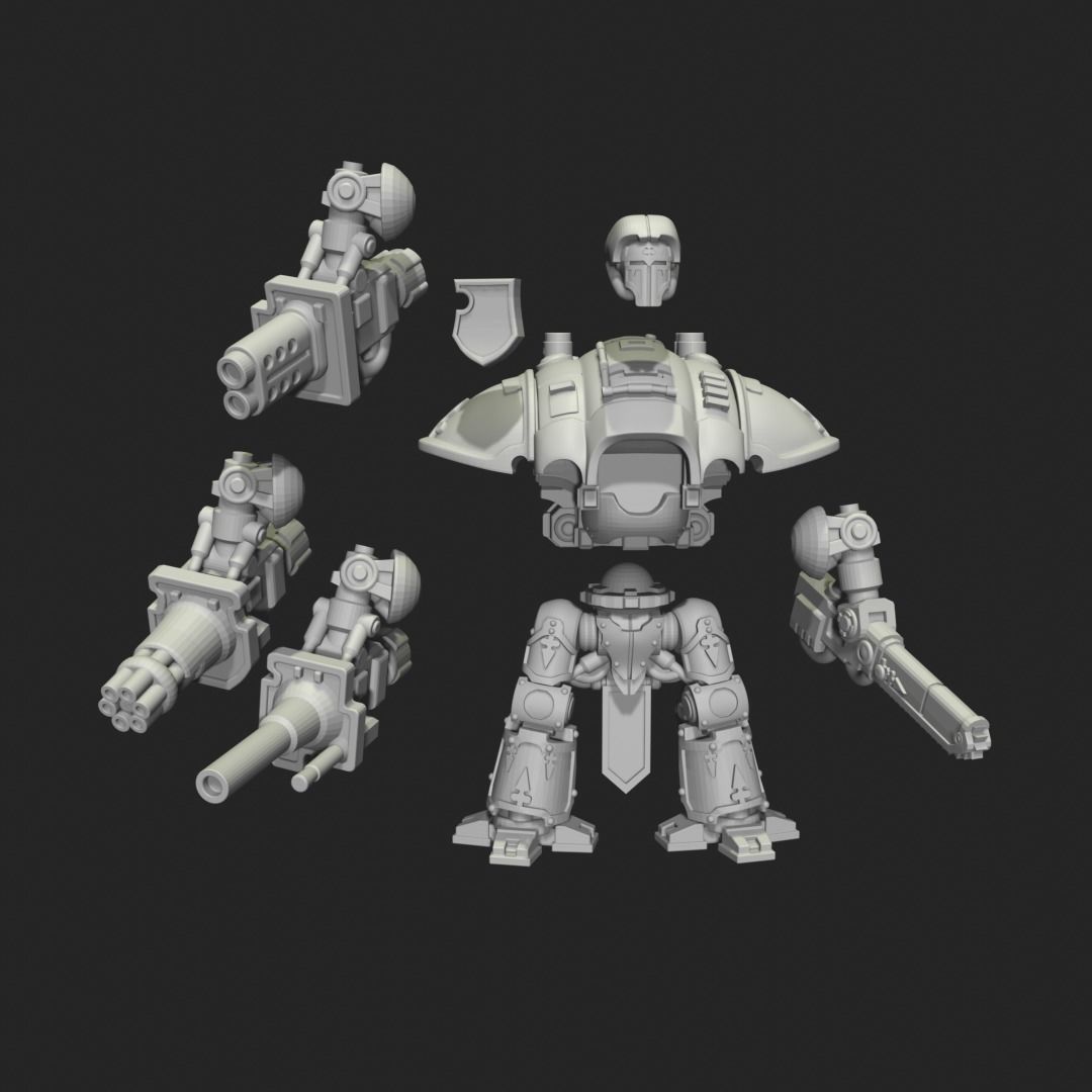Knight mini 1 3D print model_5